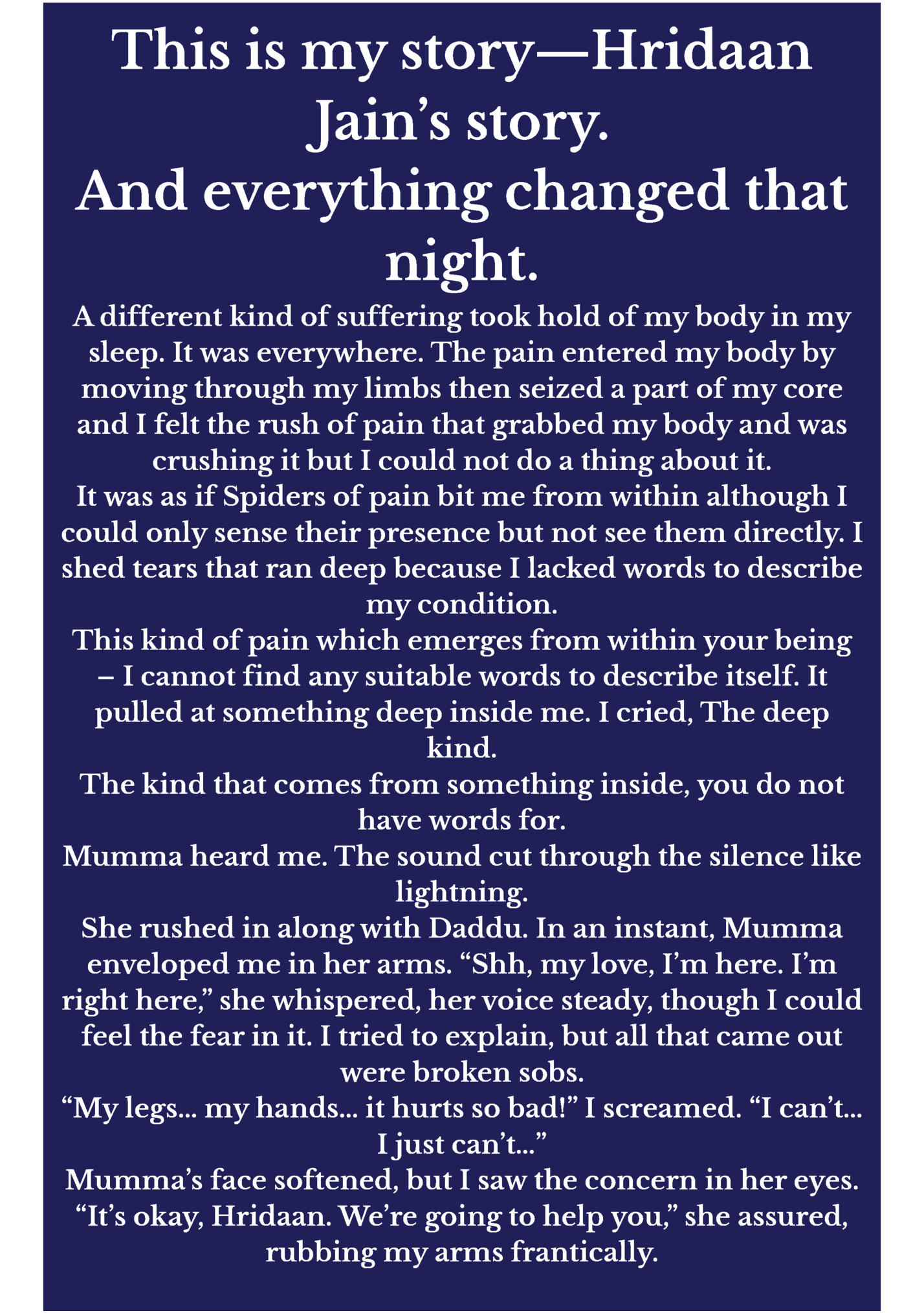 This is my story—Hridaan