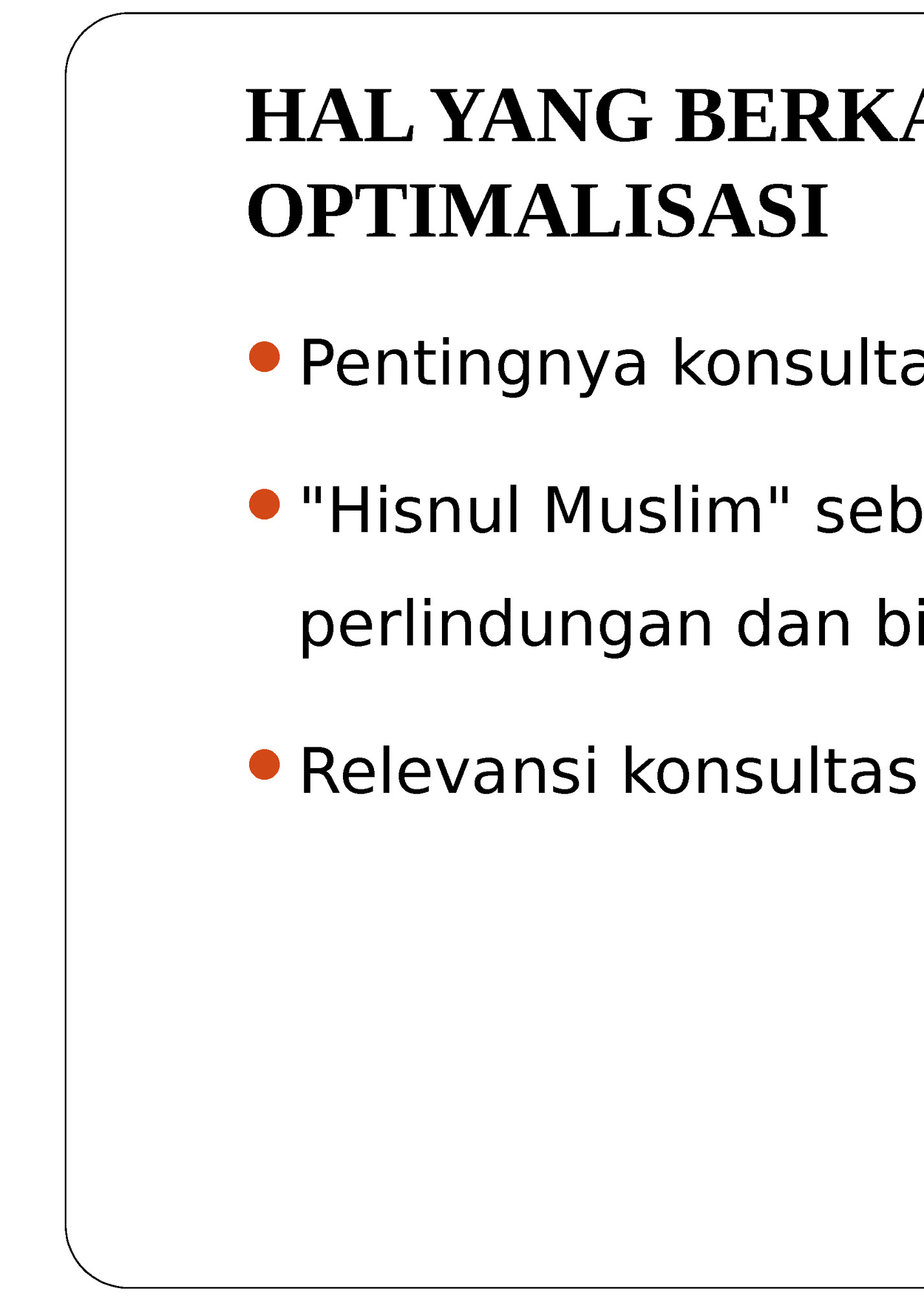 HAL YANG BERKAITAN DENGAN