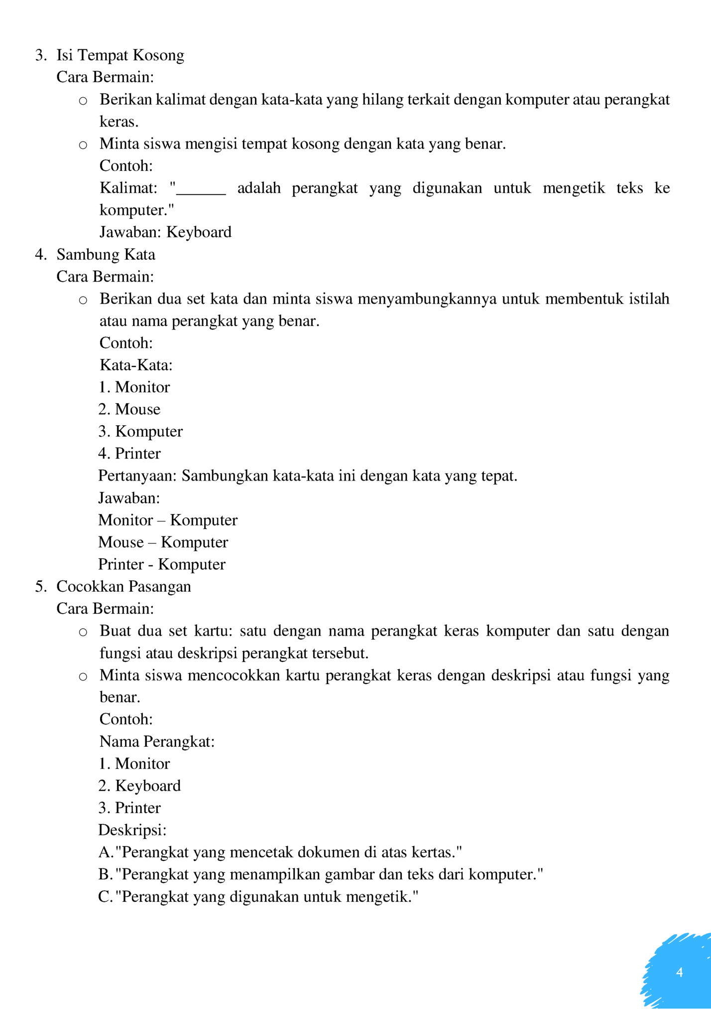 3. Isi Tempat Kosong