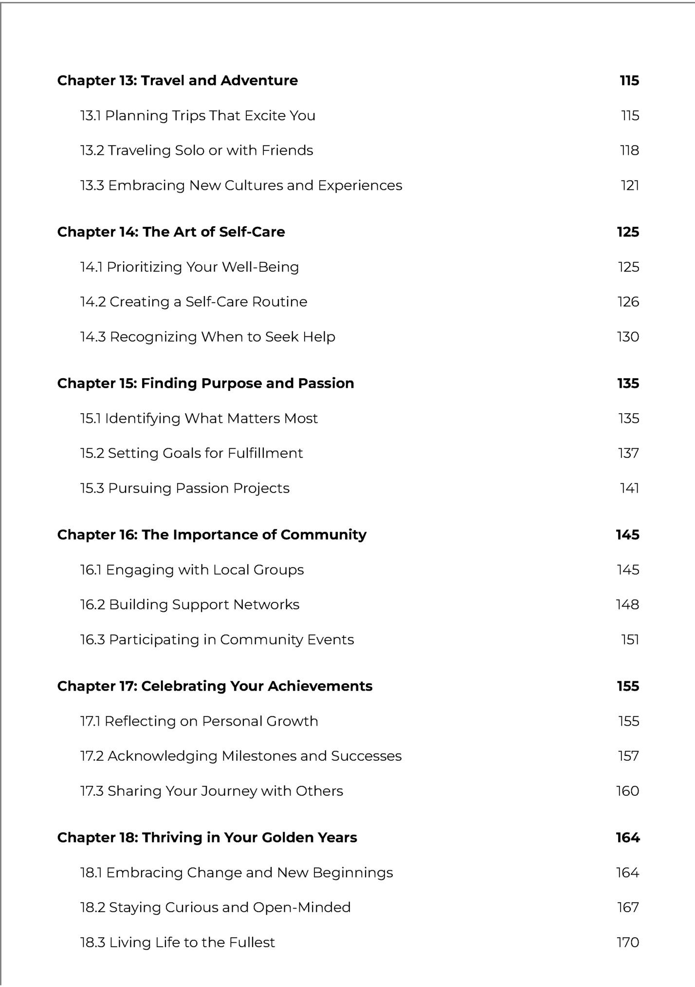 Chapter 13: Travel and Adventure