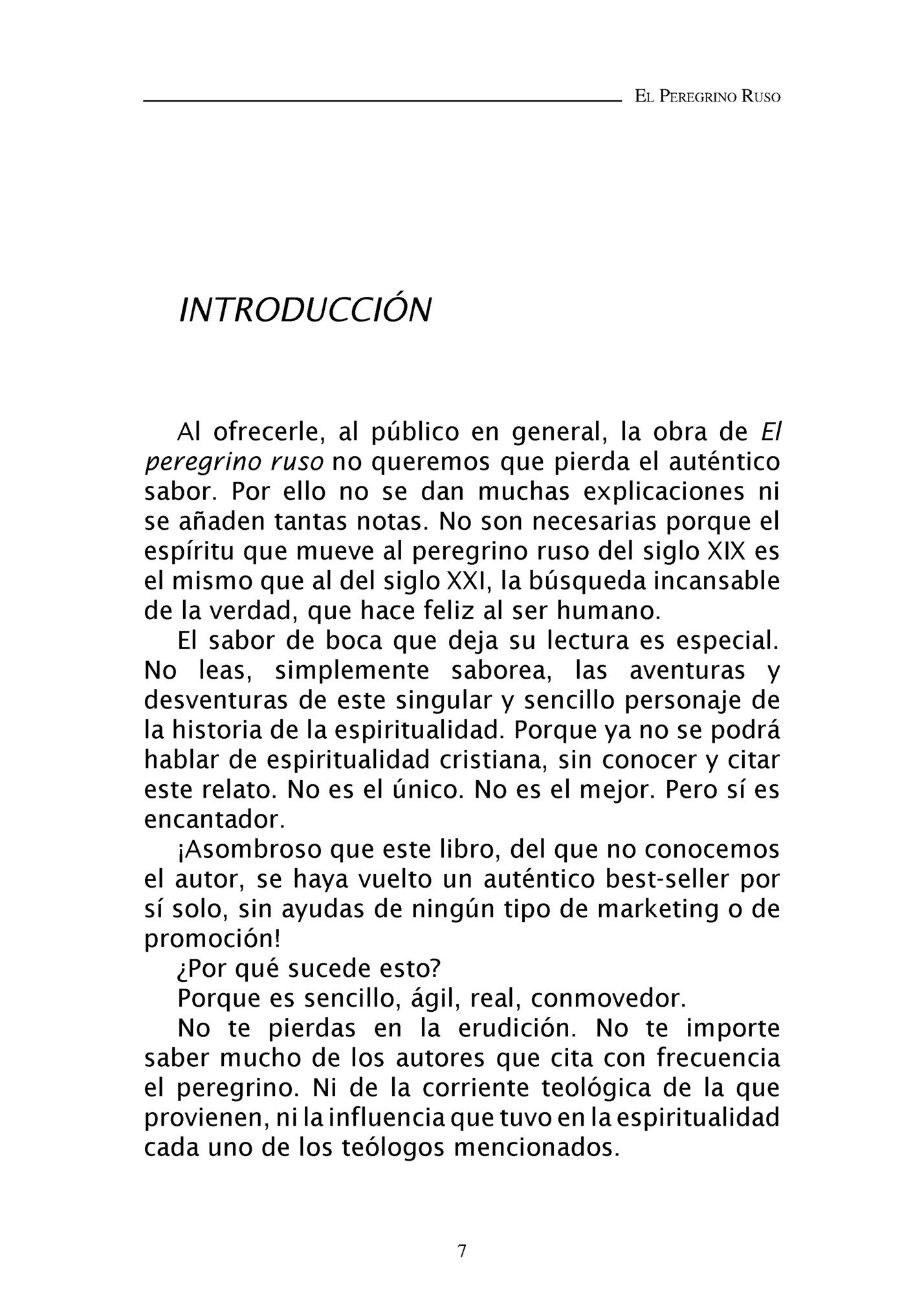 EL PEREGRINO RUSO