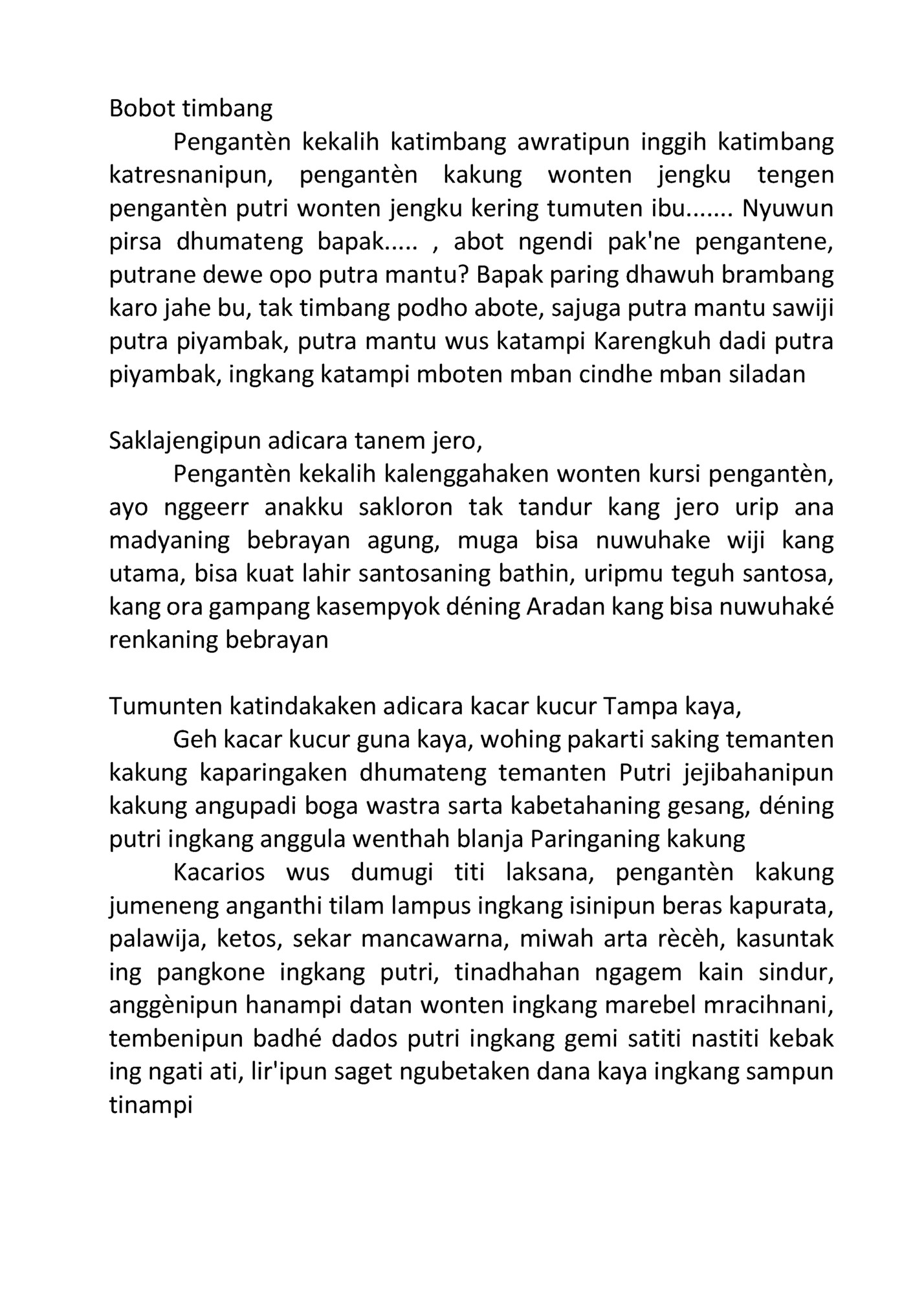 Bobot timbang