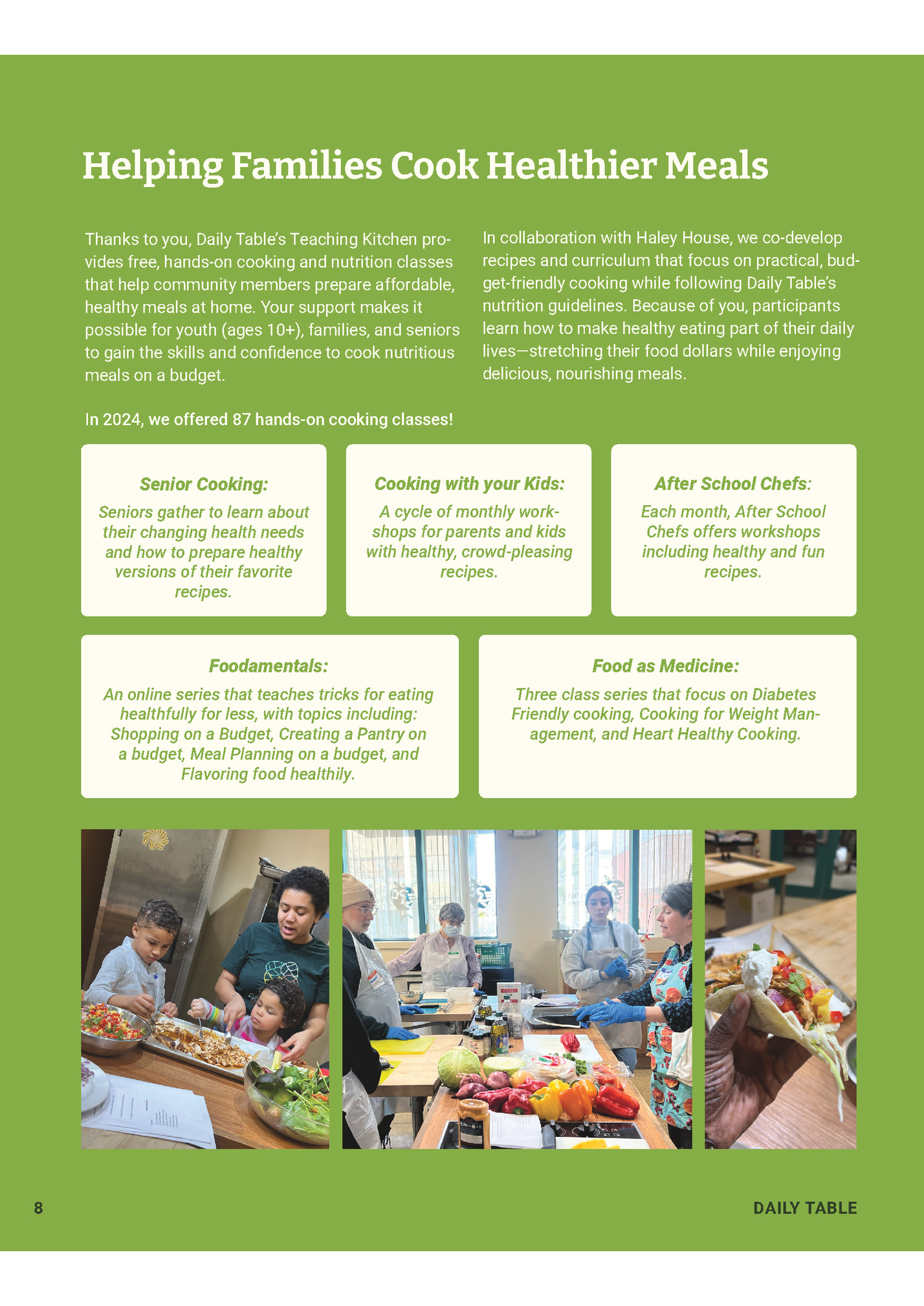 Helping Families Cook Healthier Meals