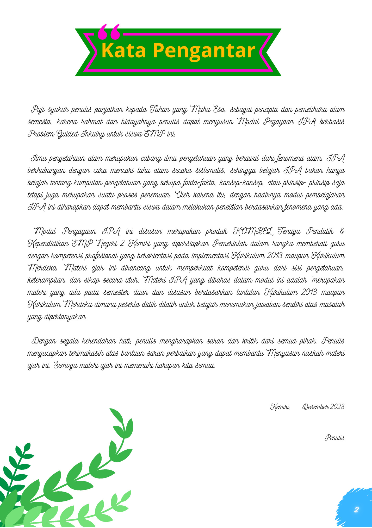 Kata Pengantar