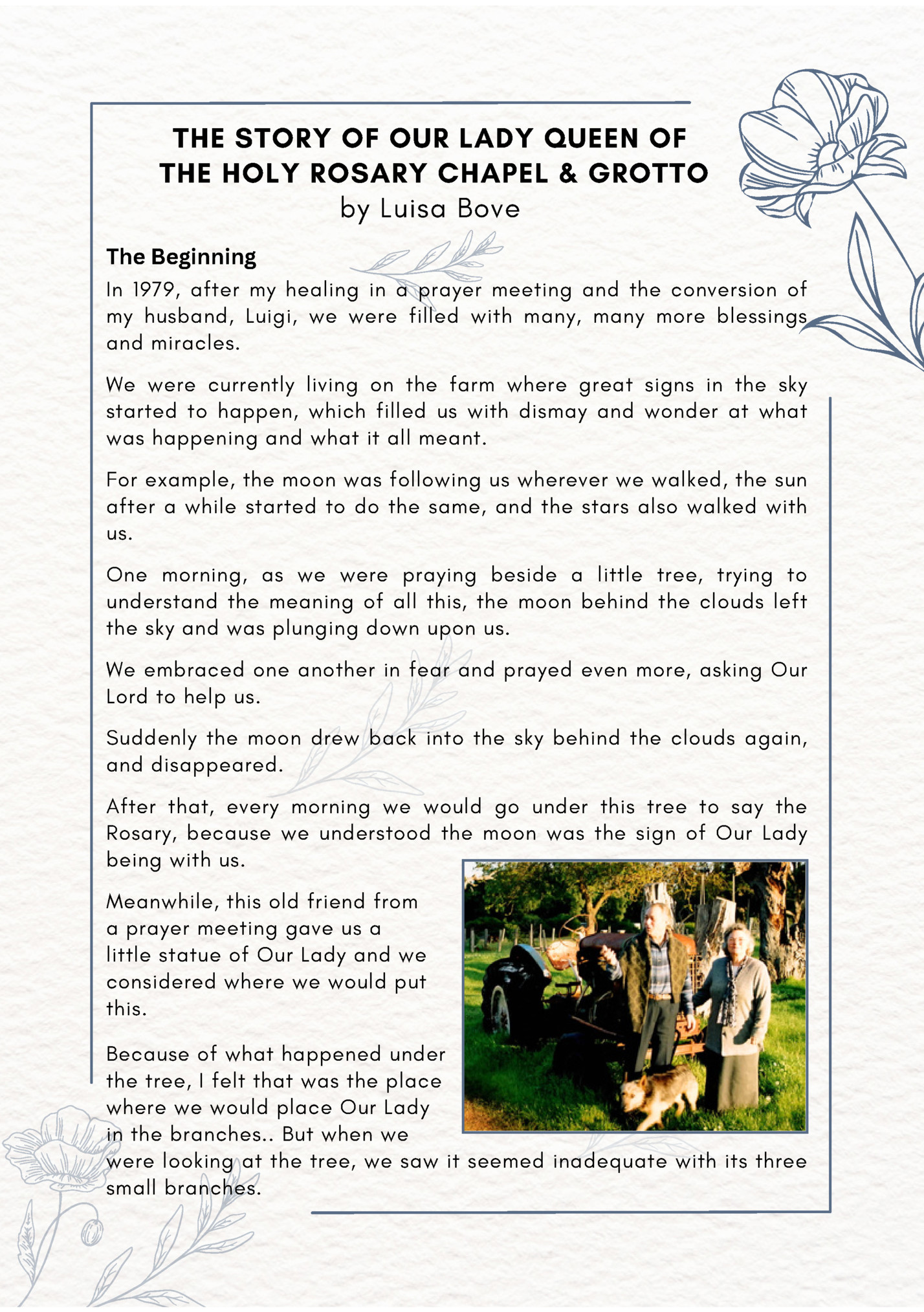 THE STORY OF OUR LADY QUEEN OF