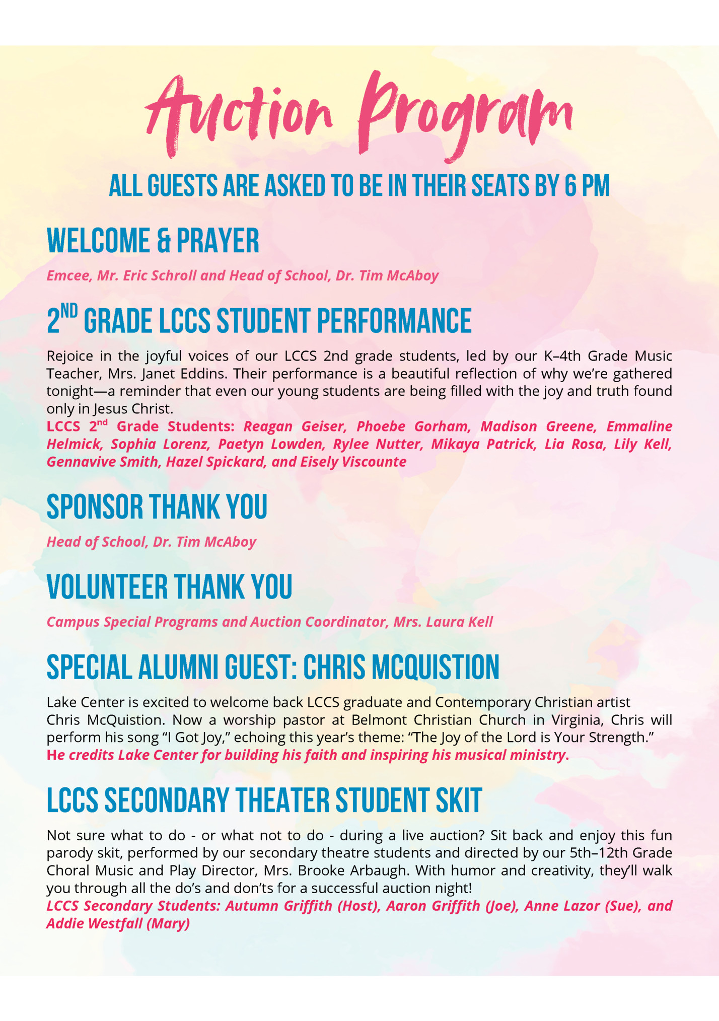 Auction Program
