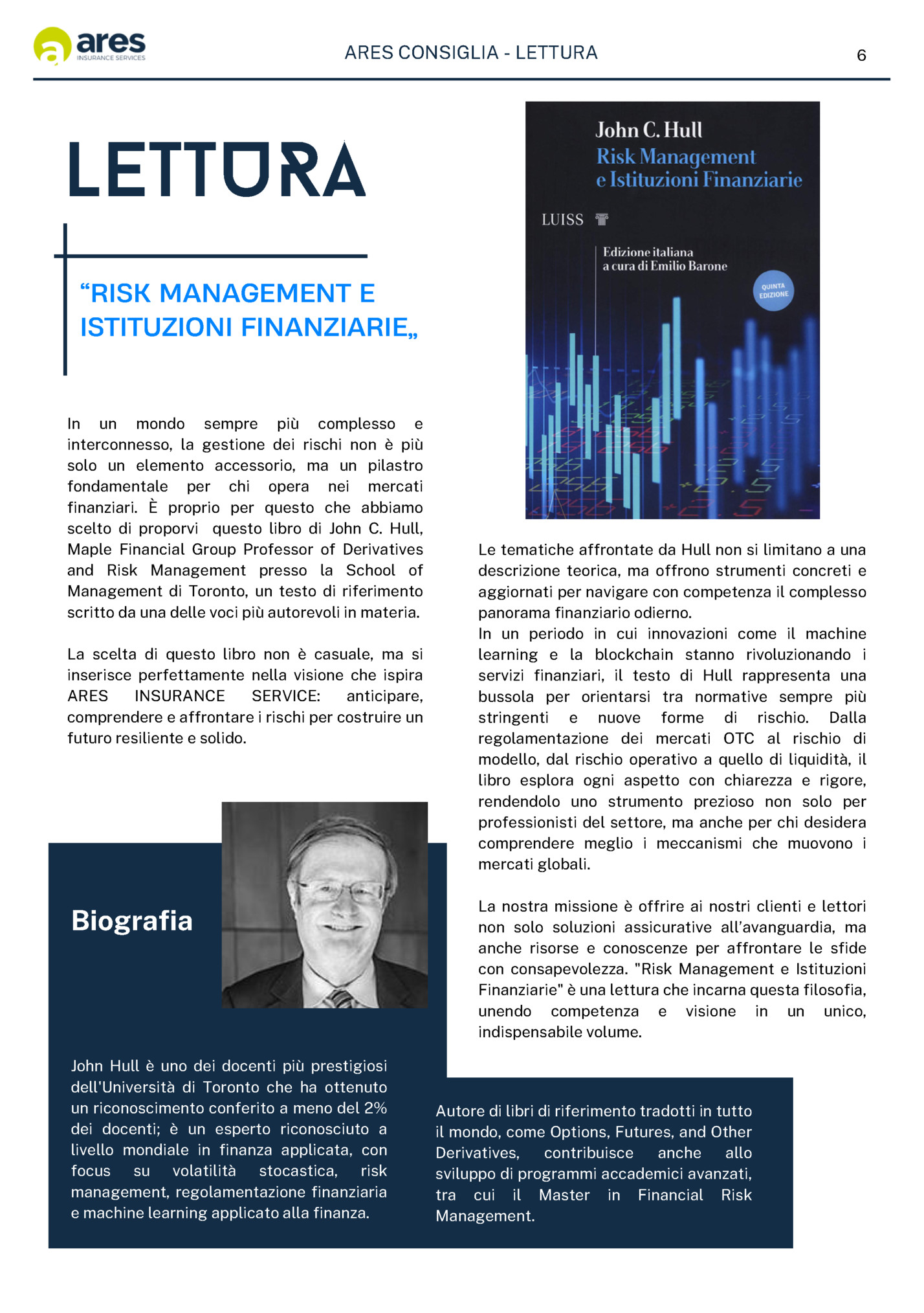 ARES CONSIGLIA - LETTURA