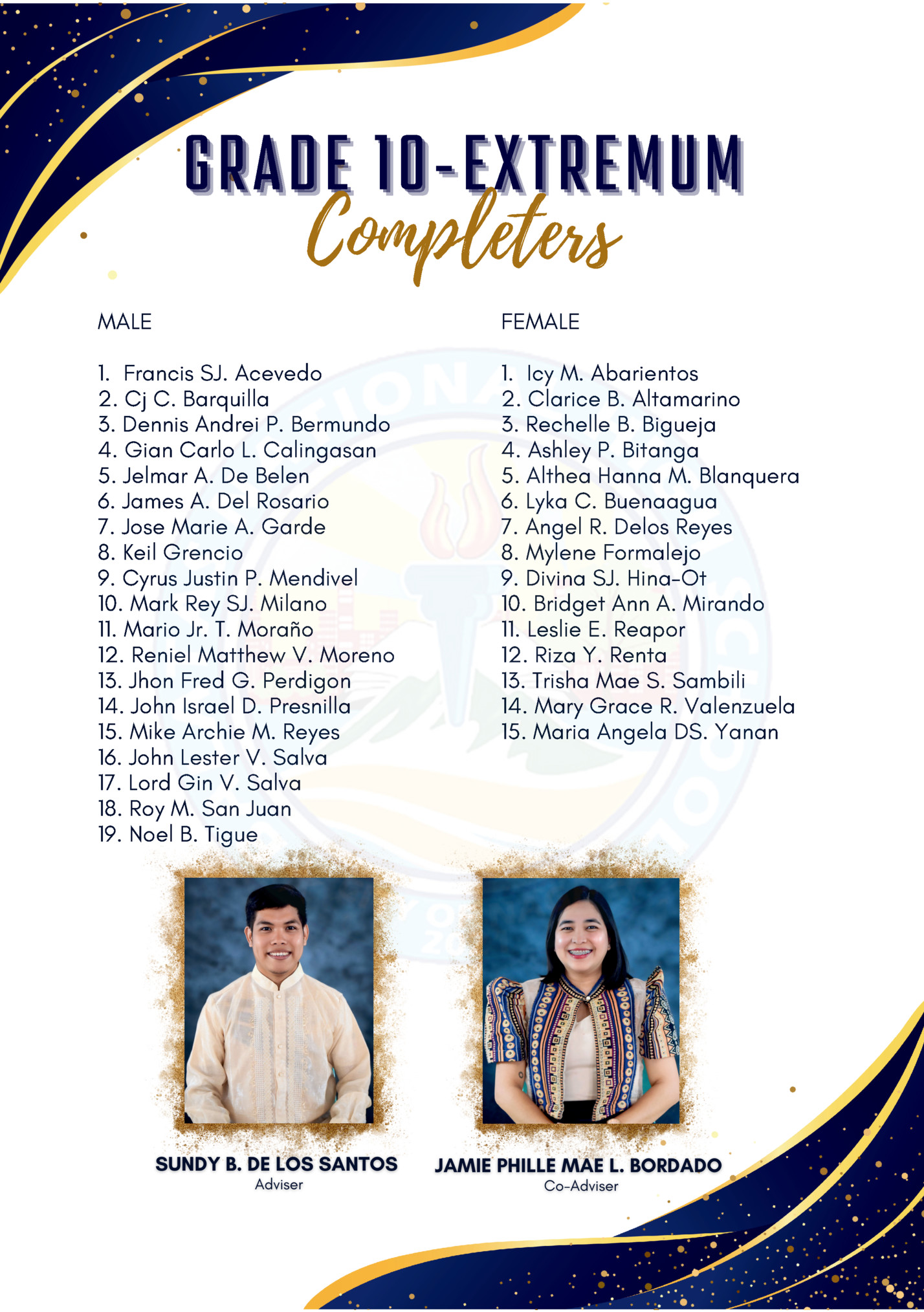 GRADE 10-EXTREMUM