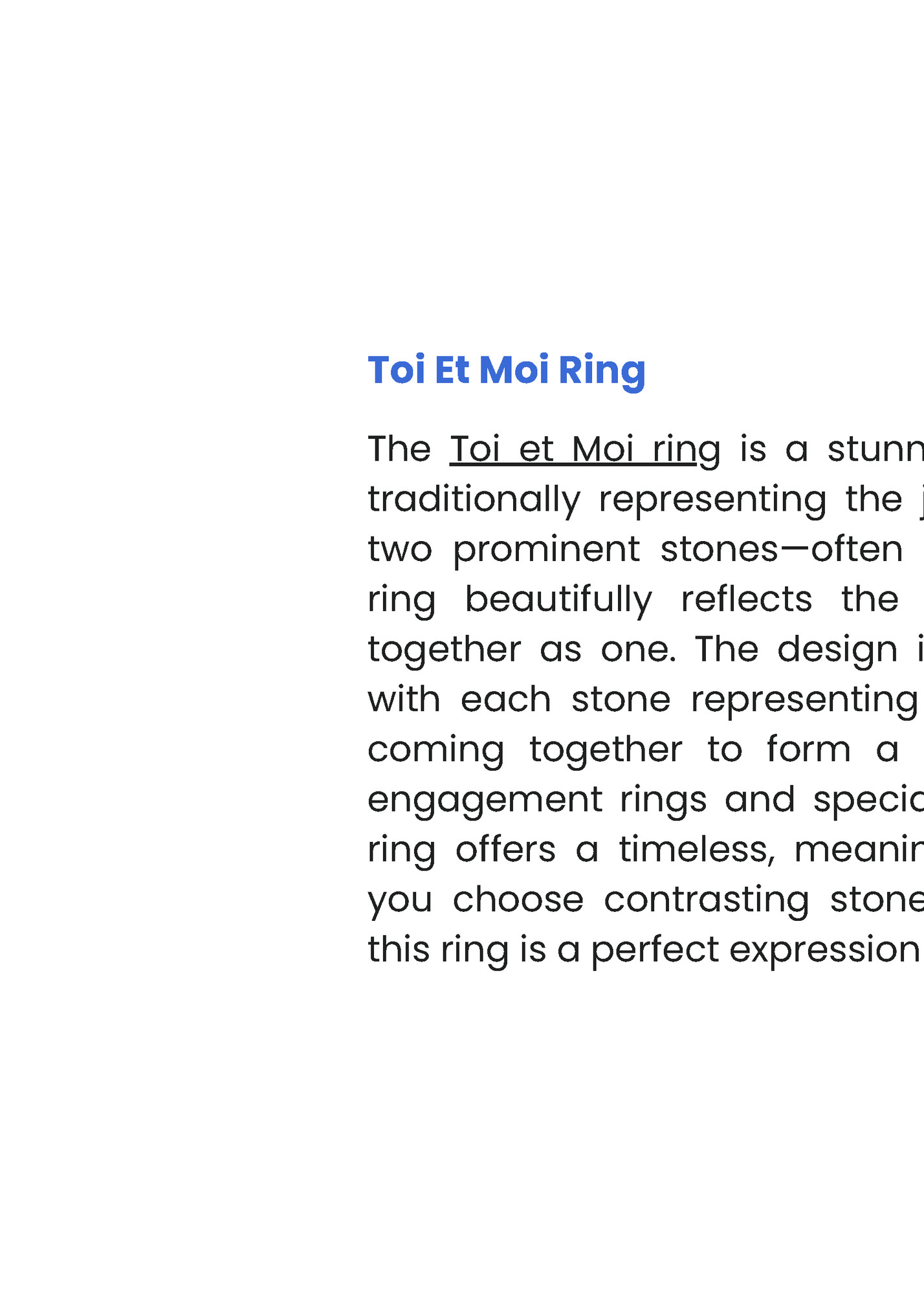 Toi Et Moi Ring