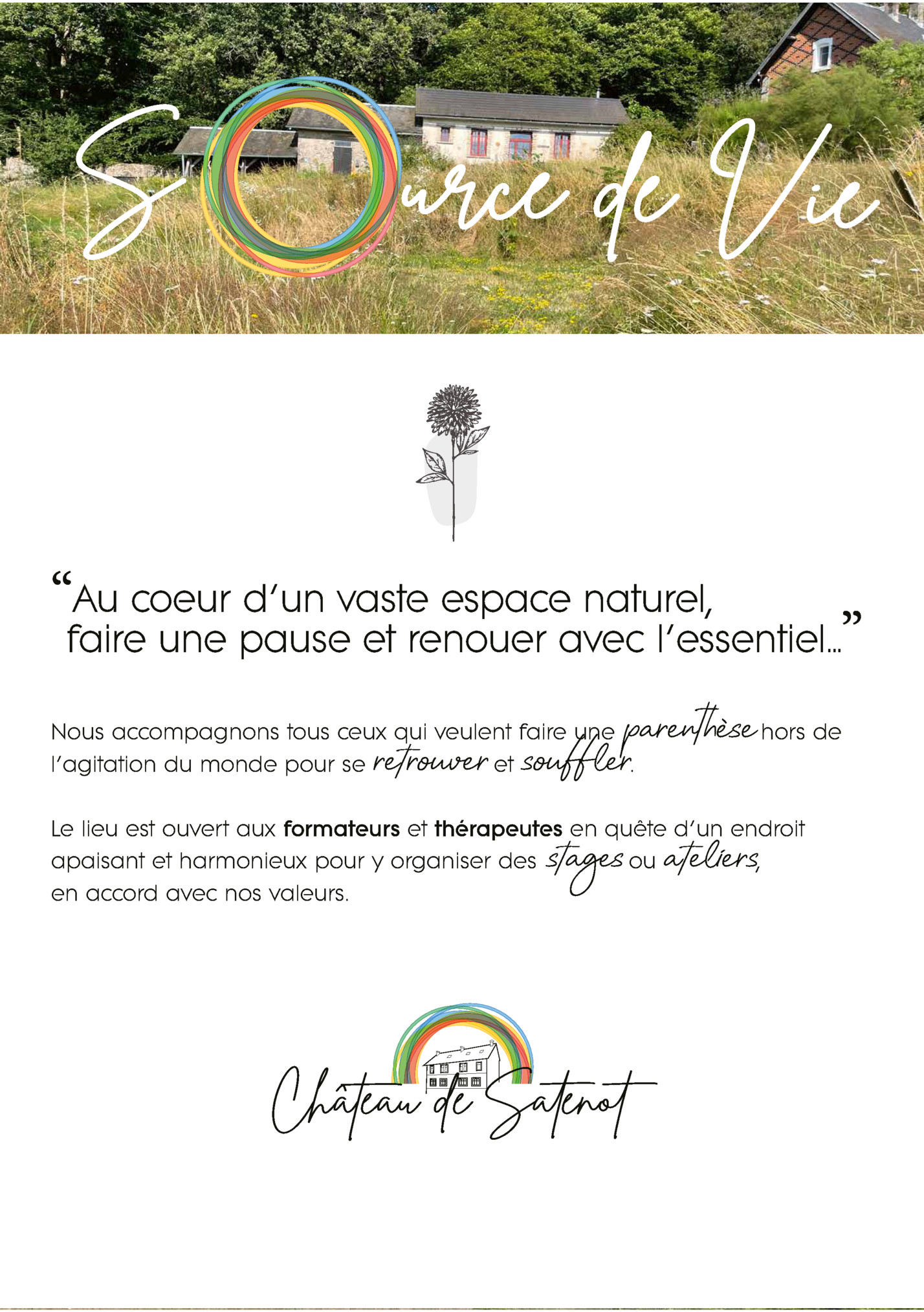 Au coeur d’un vaste espace naturel,