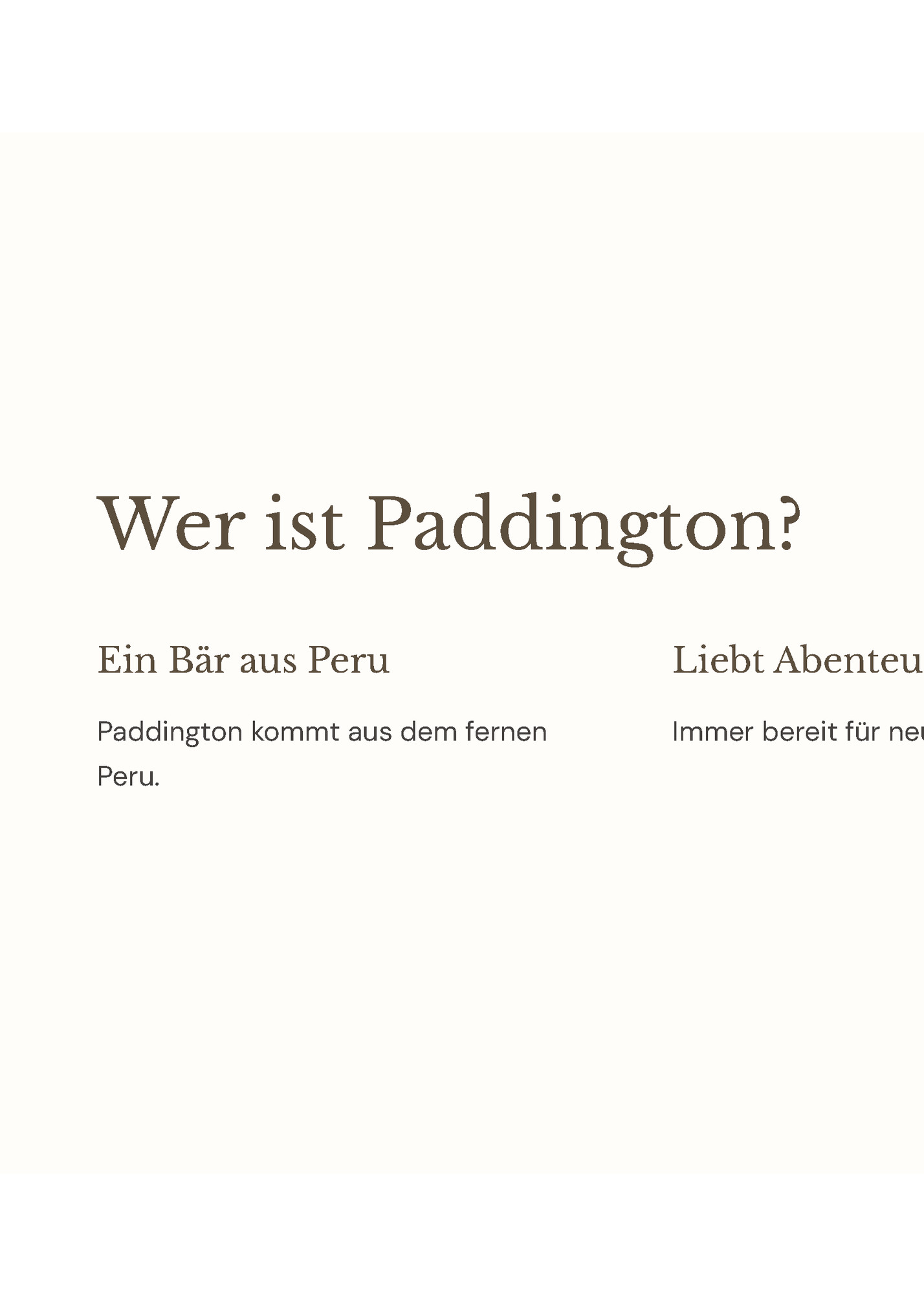 Wer ist Paddington?