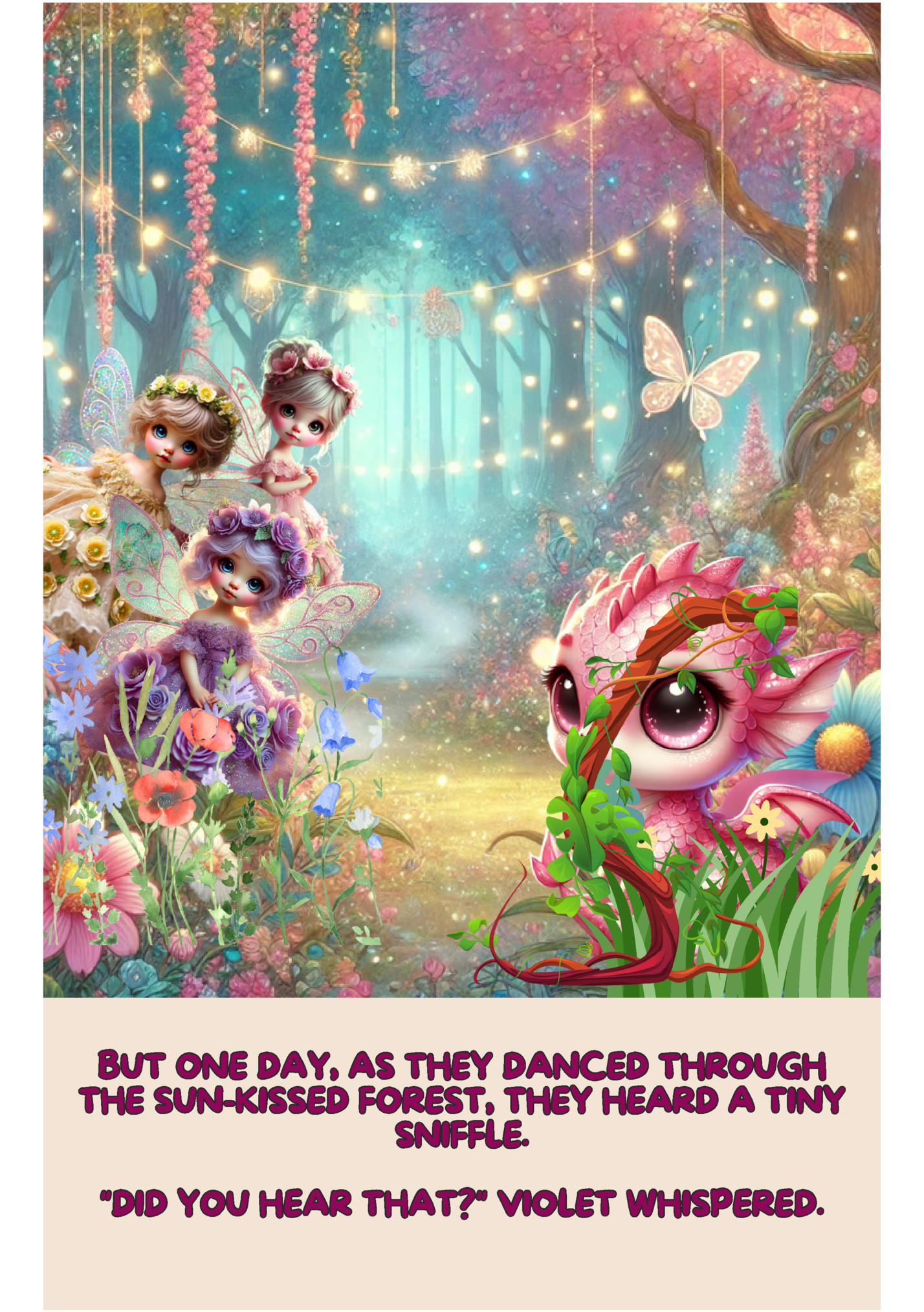 BUT ONE DAY, AS THEY DANCED THROUGH