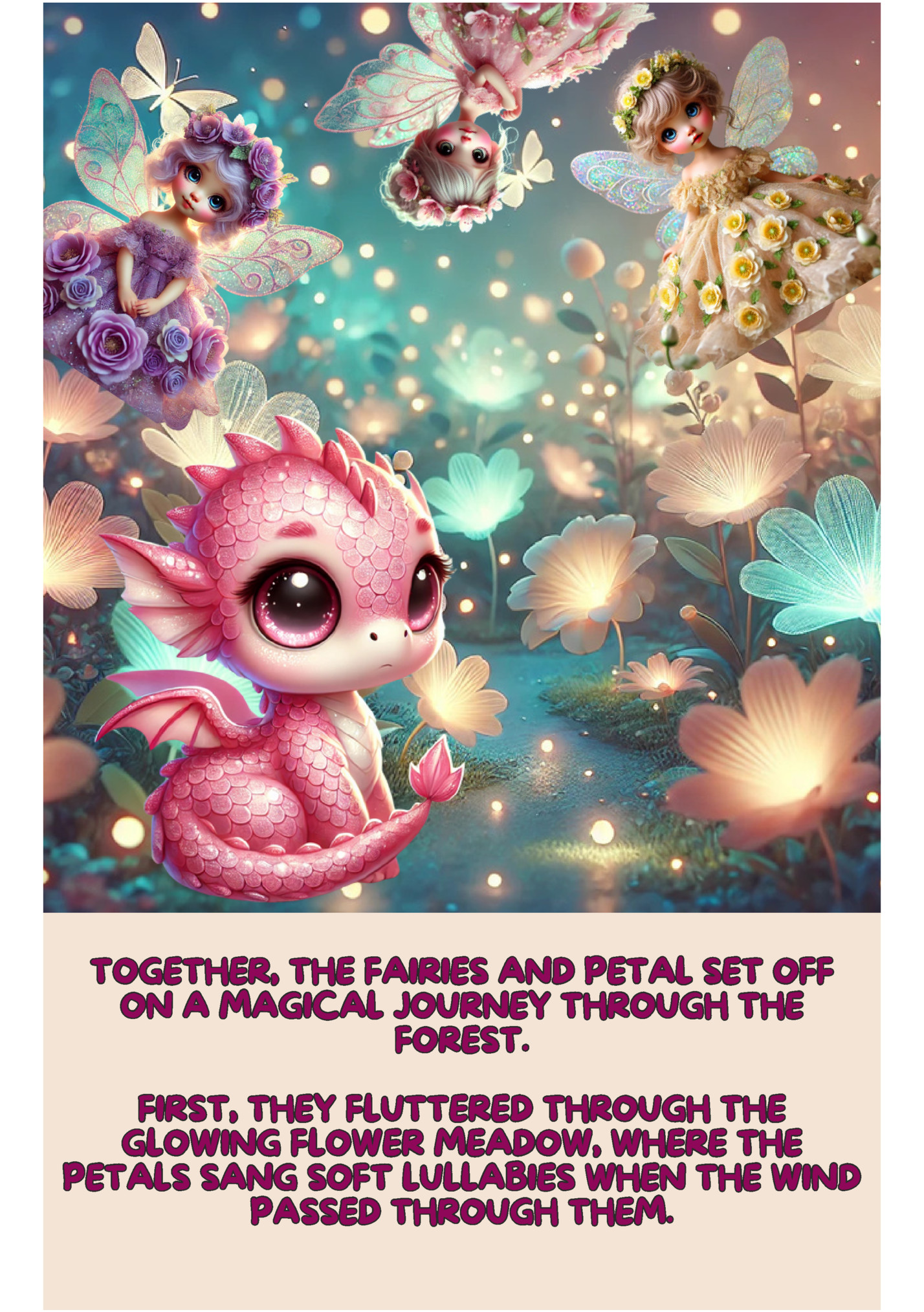 TOGETHER, THE FAIRIES AND PETAL SET OFF