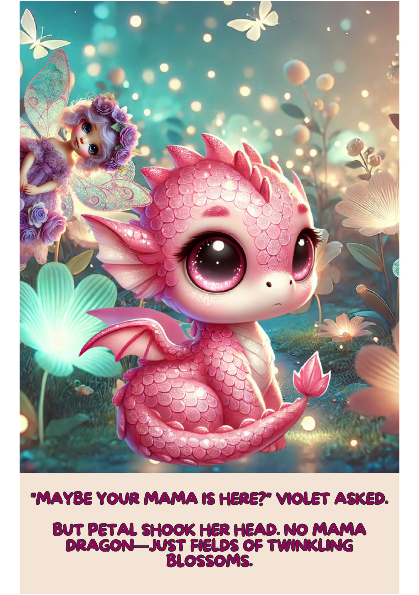 MAYBE YOUR MAMA IS HERE? VIOLET ASKED.