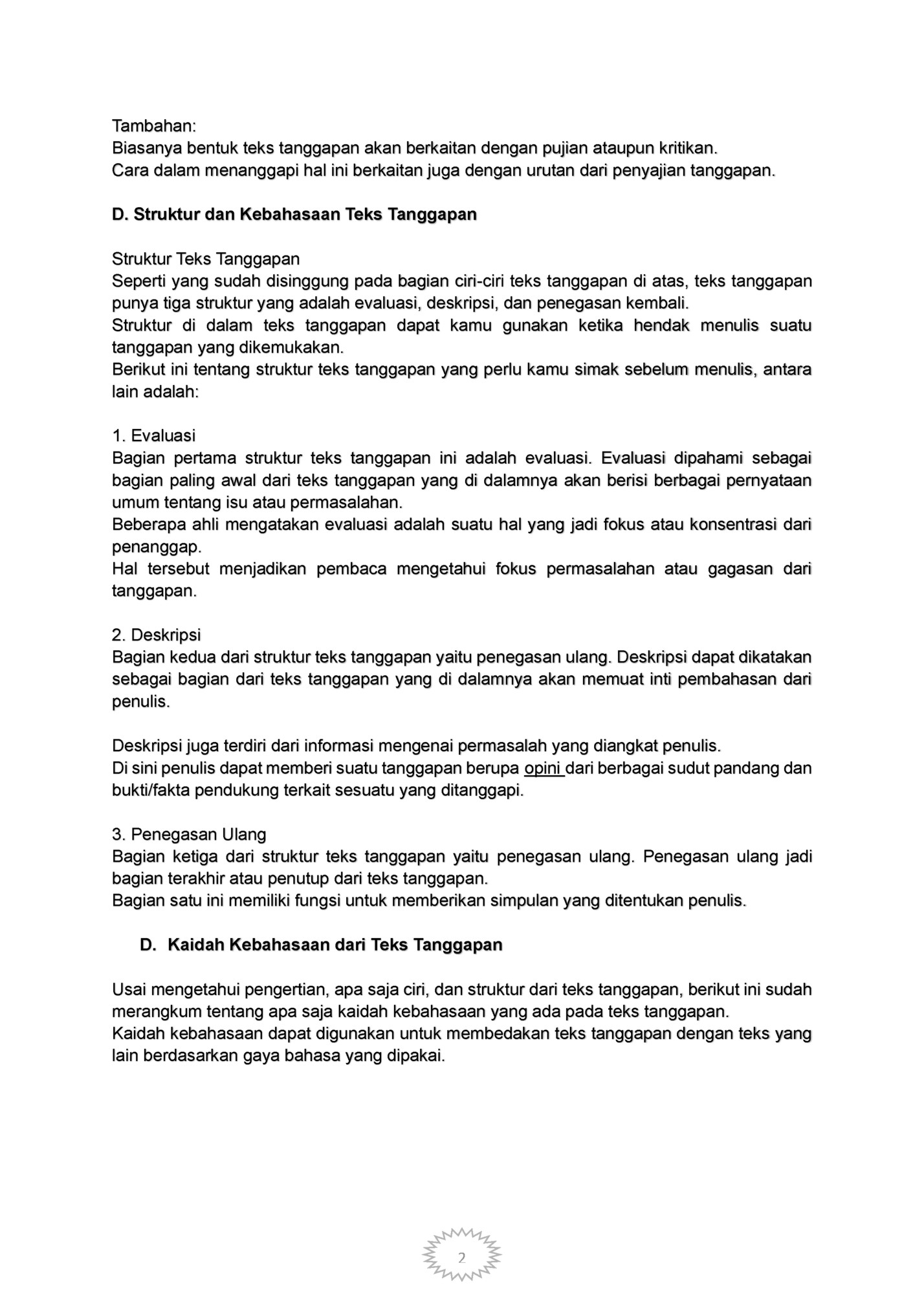 Tambahan: