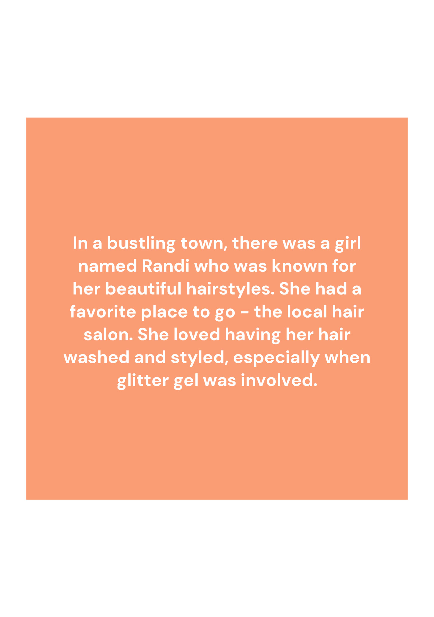 In a bustling town, there was a girl