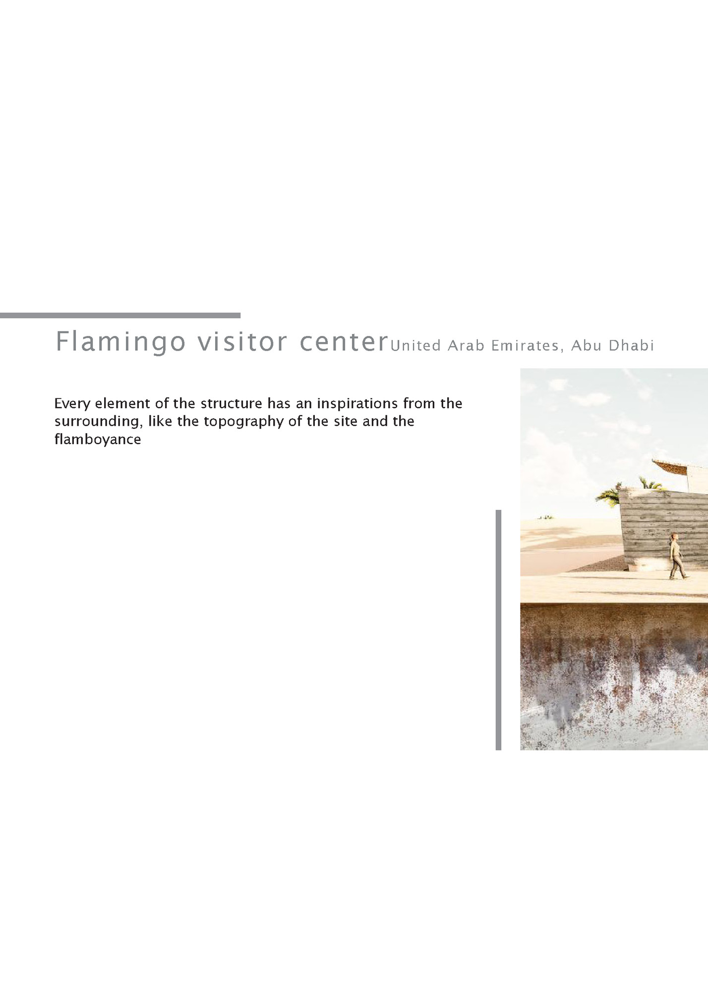 Flamingo visitor center United Arab Emirates, Abu Dhabi