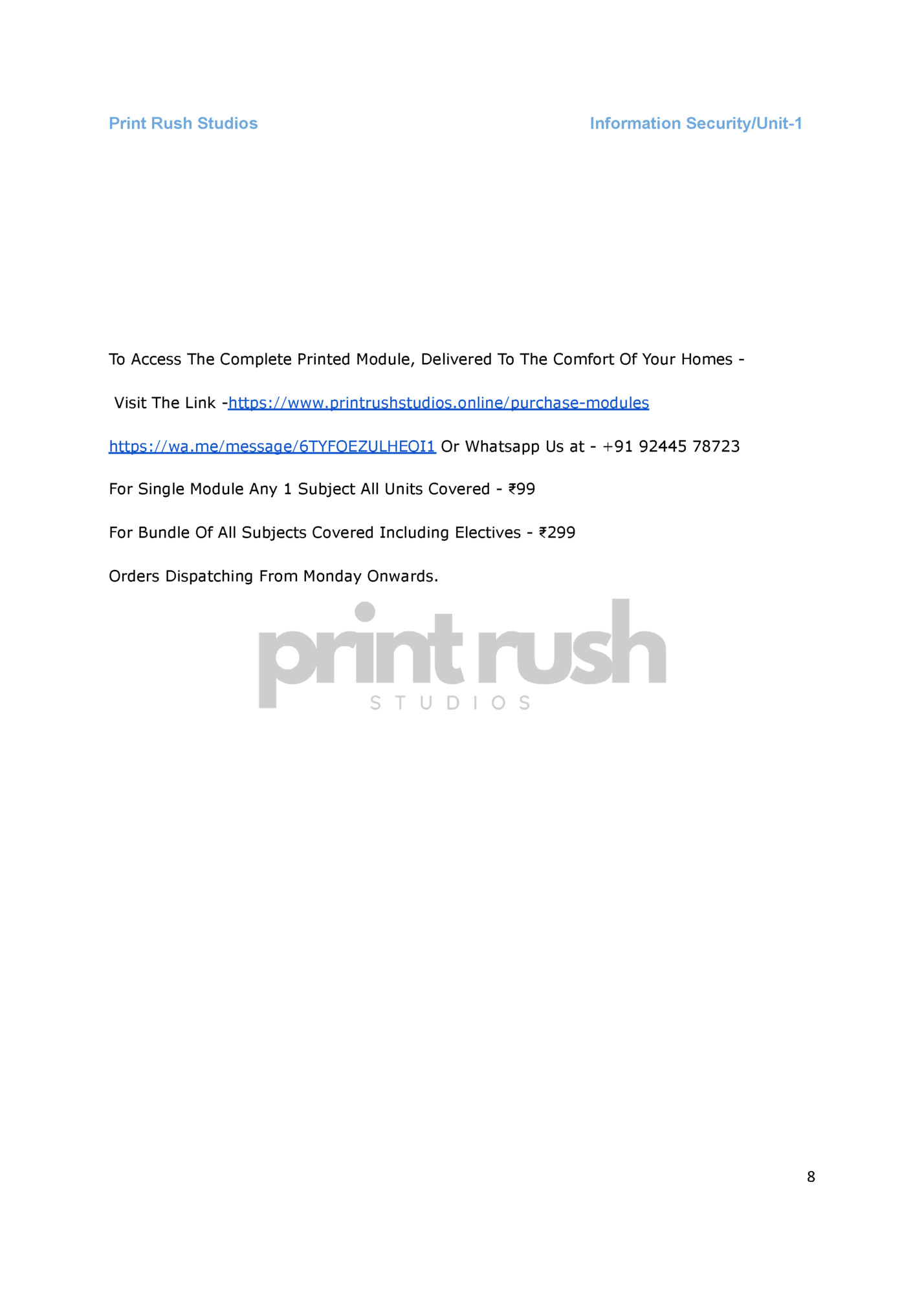 Print Rush Studios