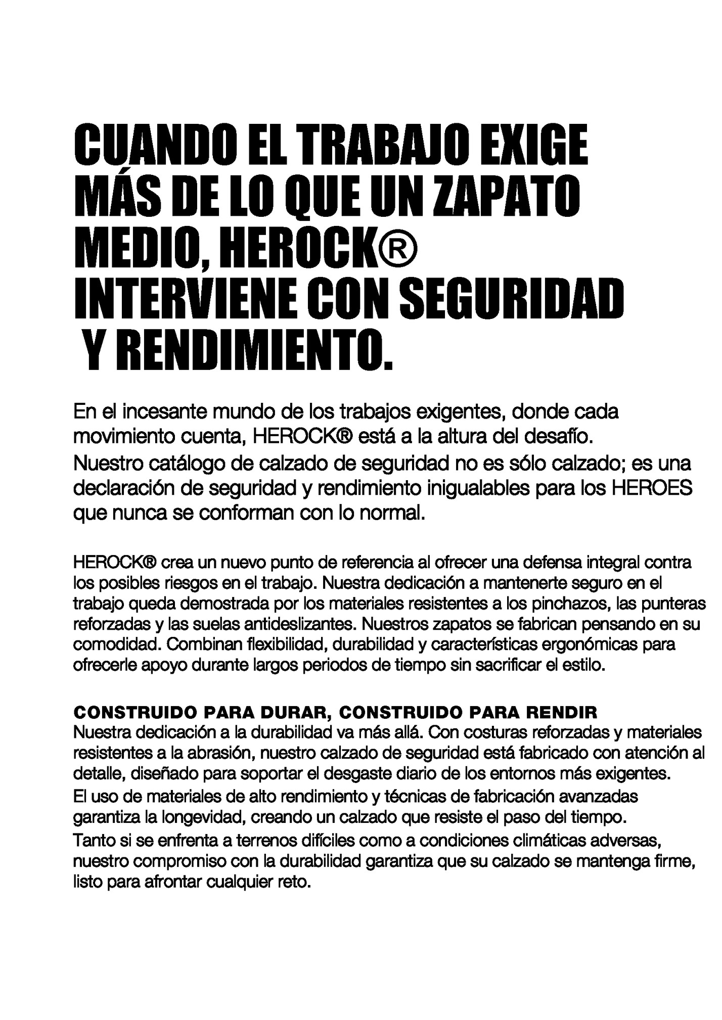 CUANDO EL TRABAJO EXIGE