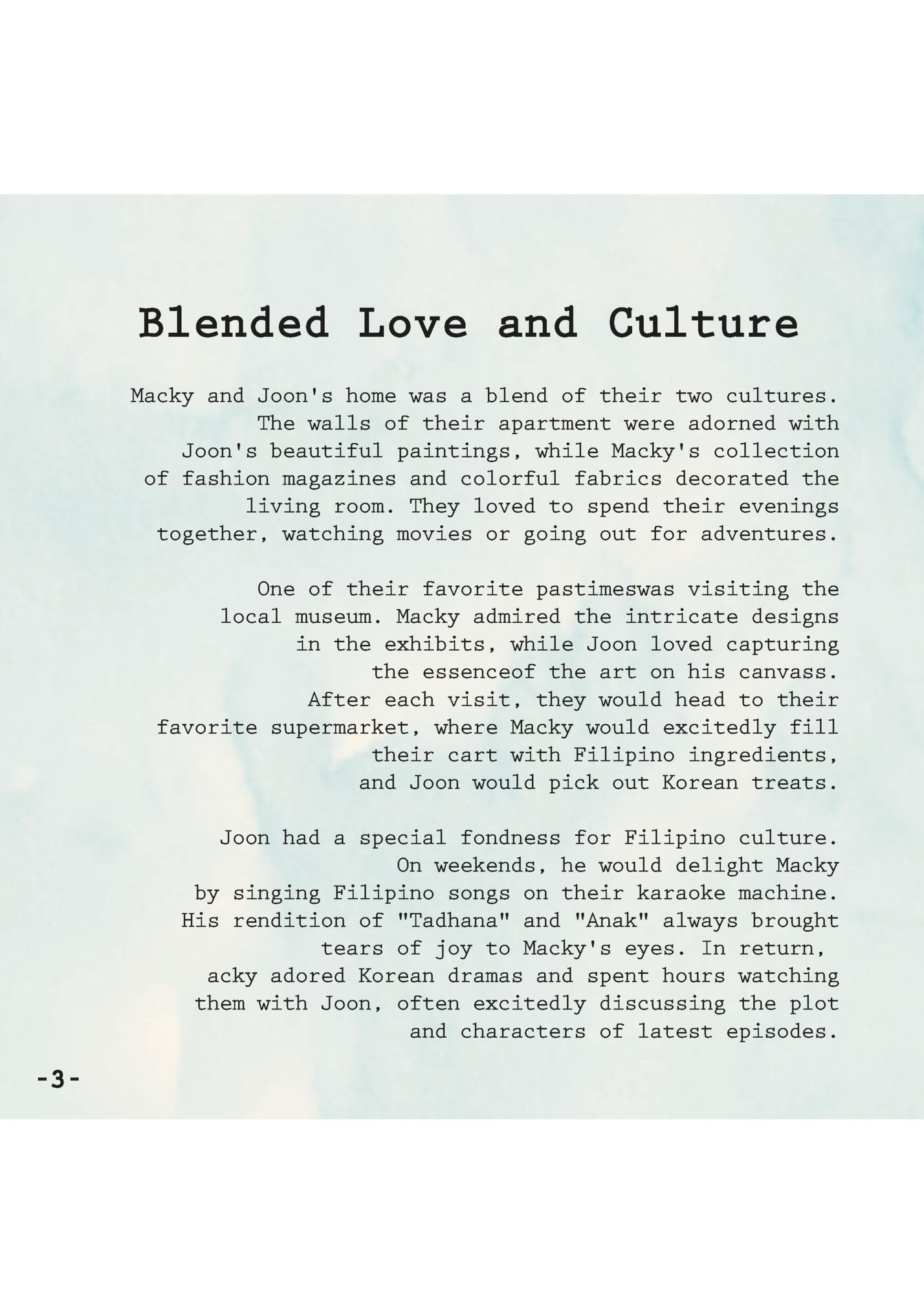 Blended Love and Culture