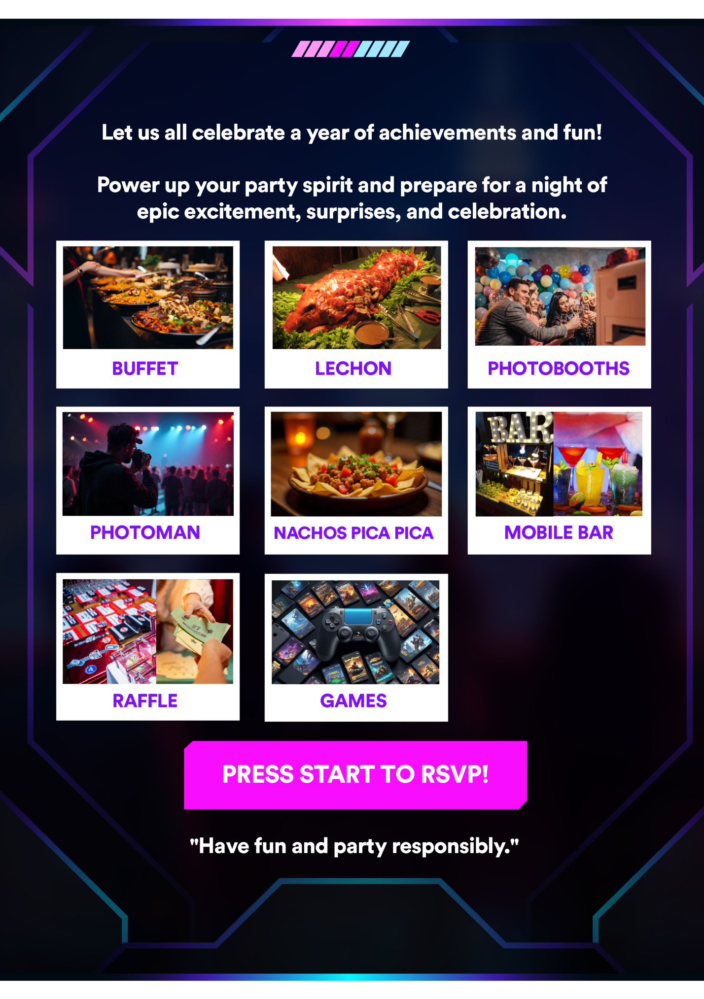 Let us all celebrate a year of achievements and fun! Let us all celebrate a year of achievements and fun!