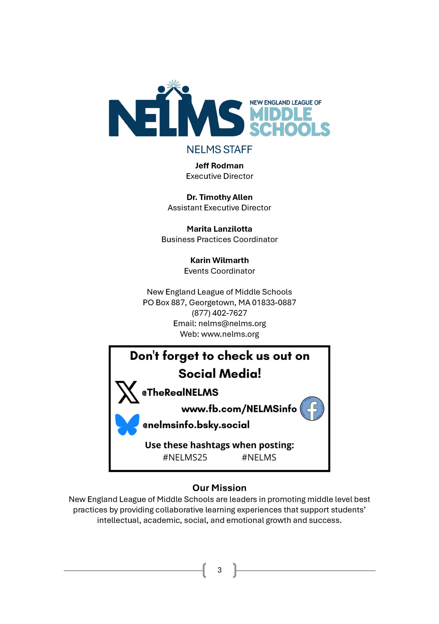 NELMS STAFF