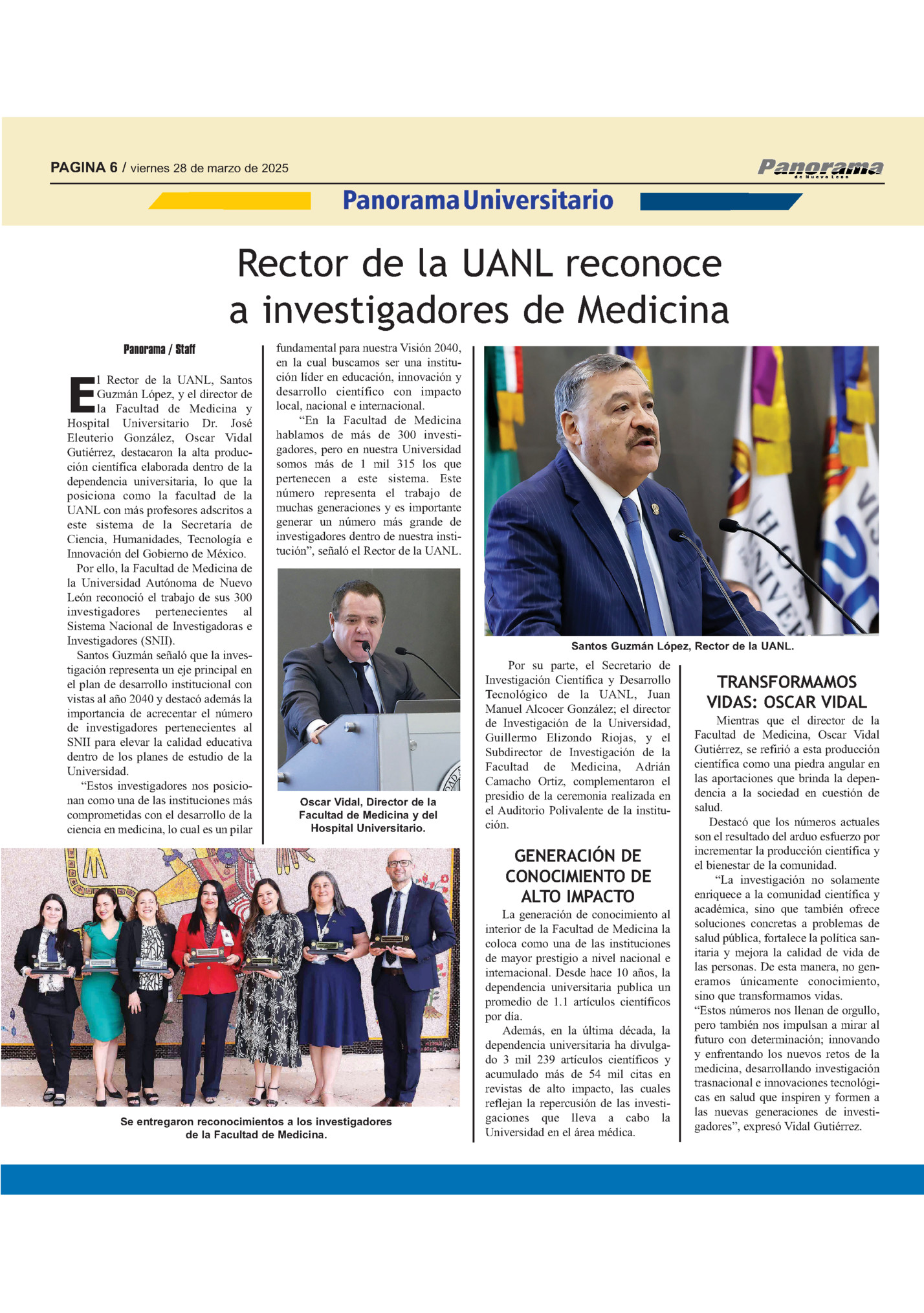 PAGINA 6 / viernes 28 de marzo de 2025