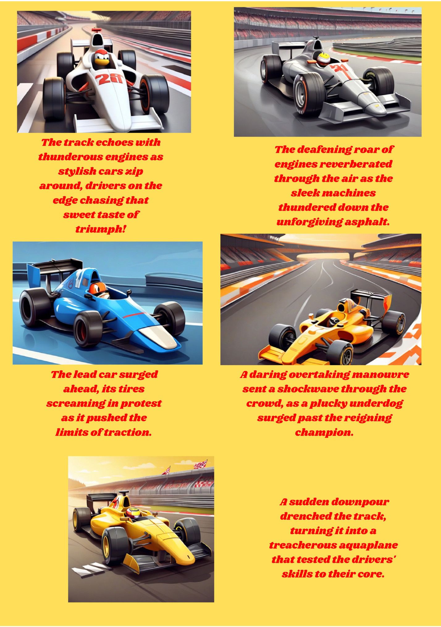 The track echoes with