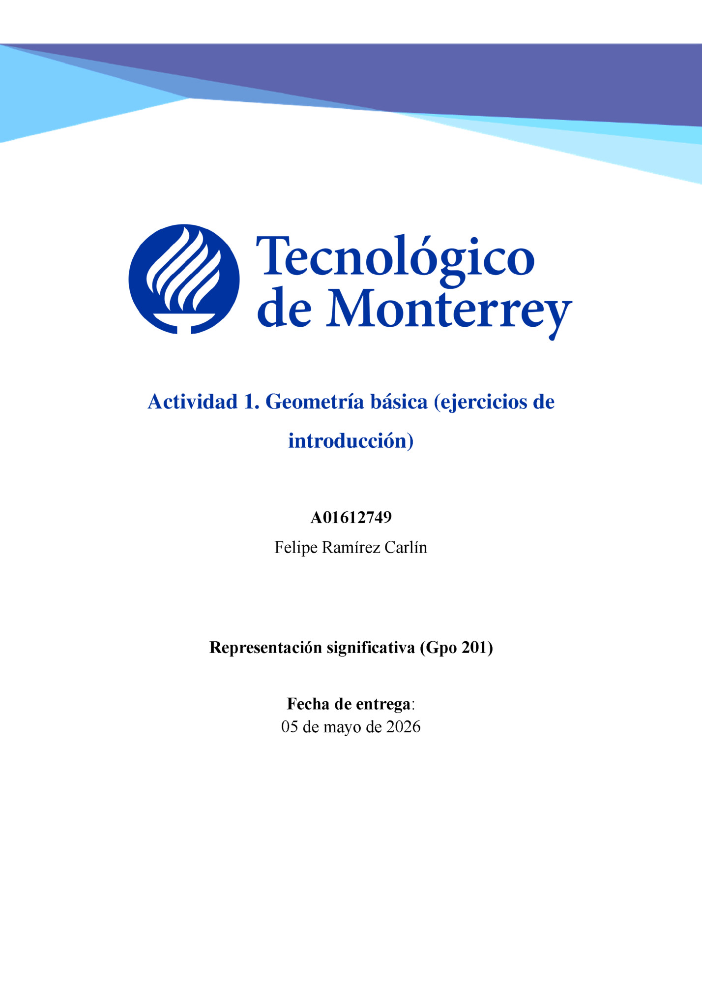 Actividad 1. Geometría básica (ejercicios de