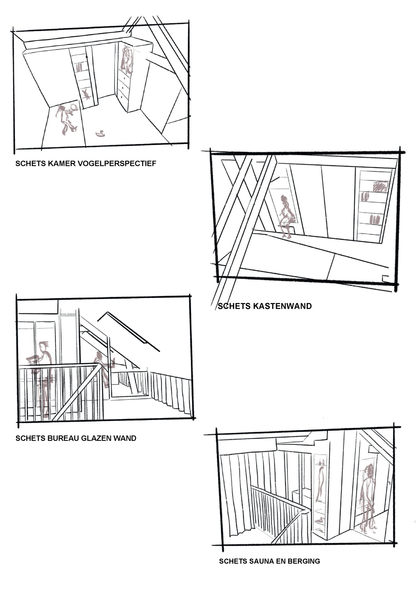 SCHETS KAMER VOGELPERSPECTIEF