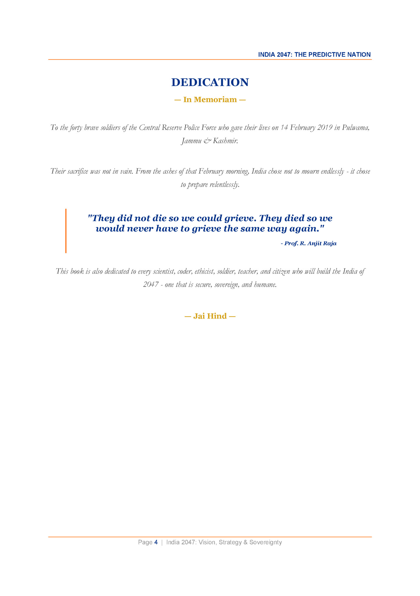 INDIA 2047: THE PREDICTIVE NATION