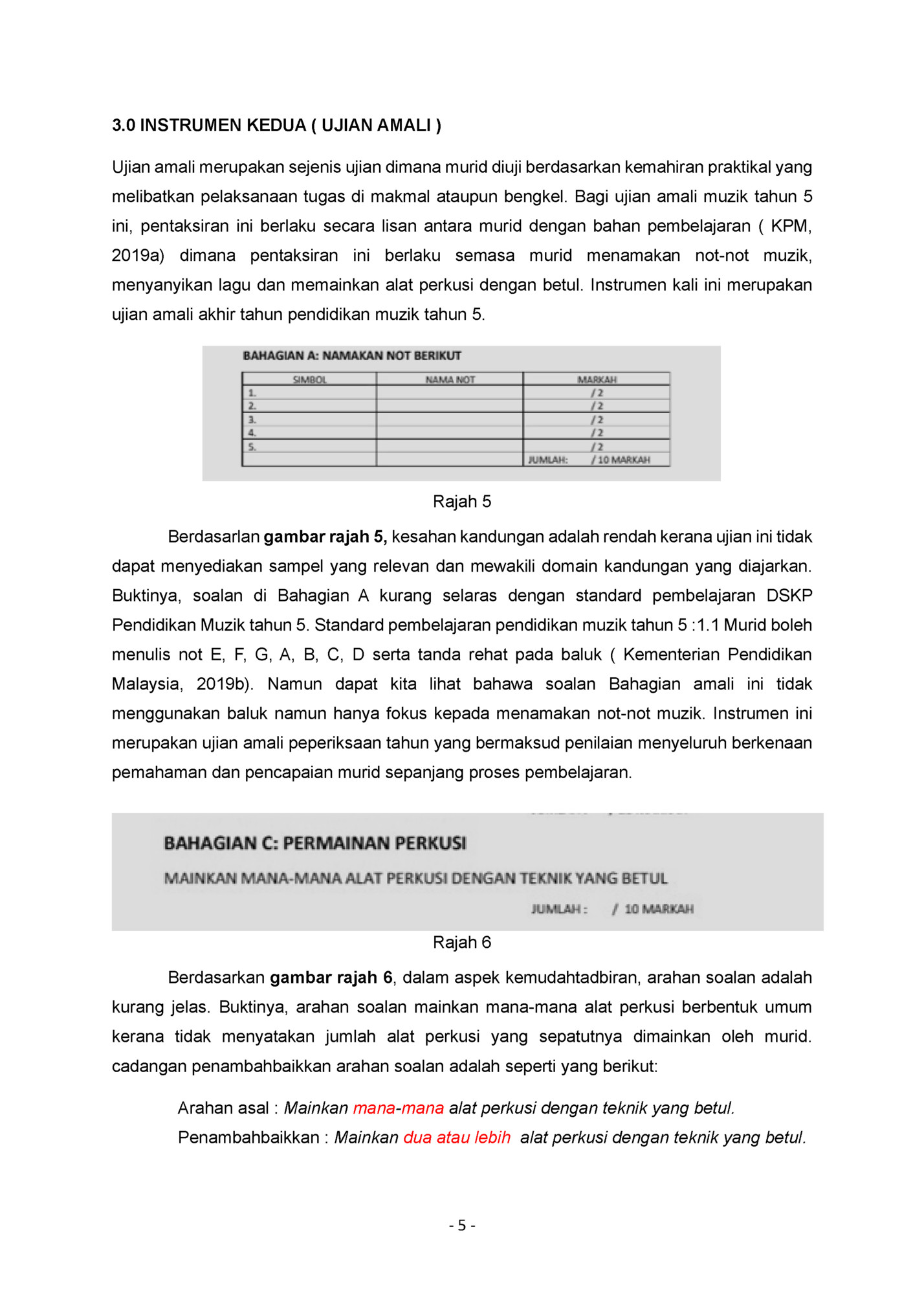 3.0 INSTRUMEN KEDUA ( UJIAN AMALI )