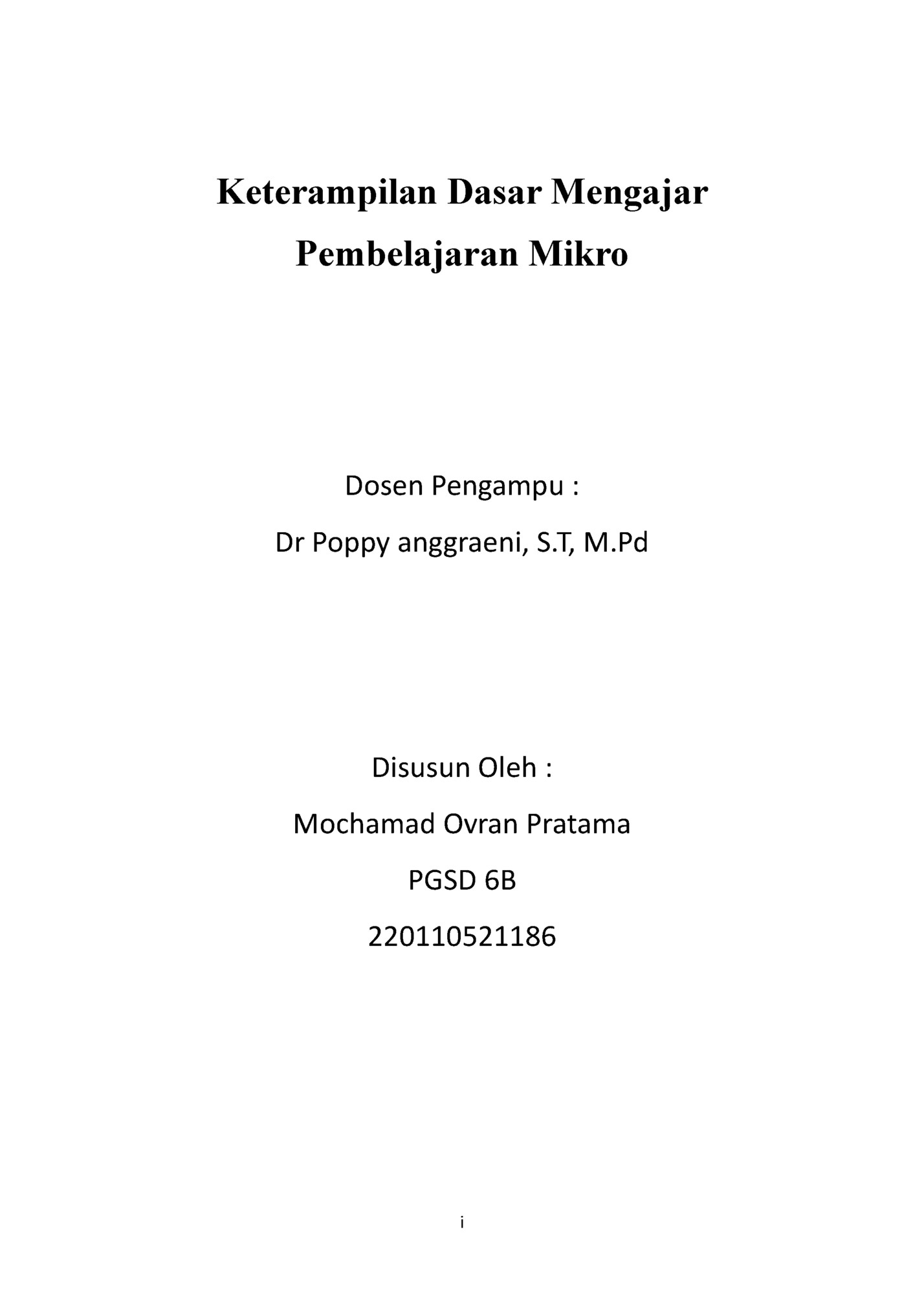 Keterampilan Dasar Mengajar