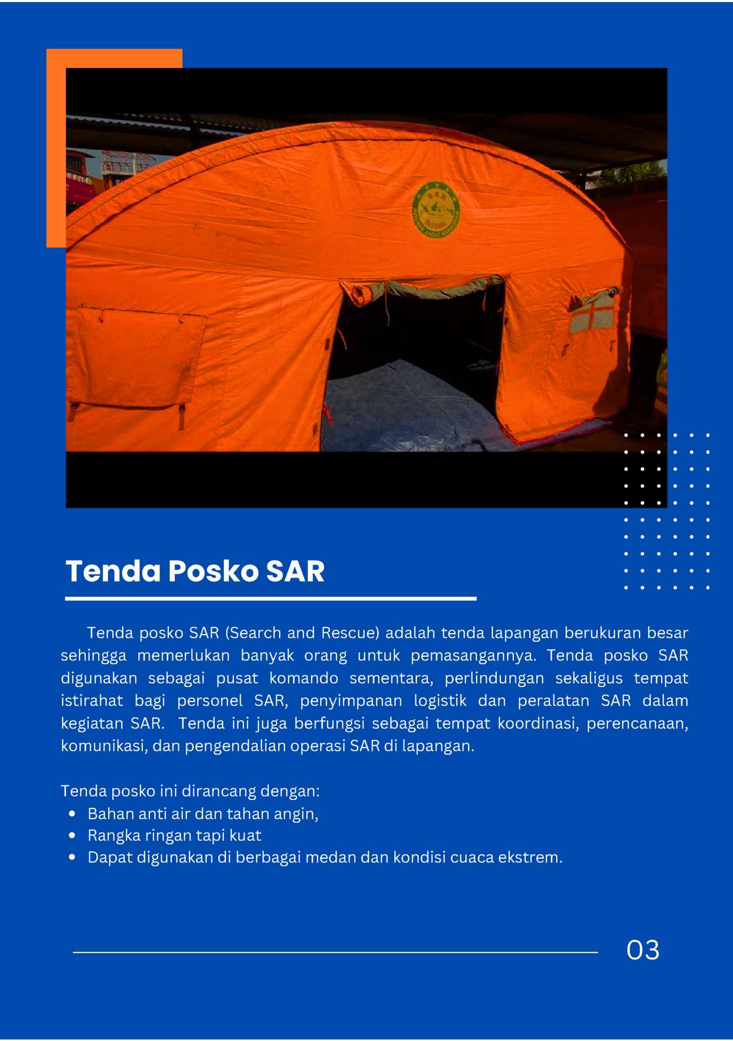Tenda Posko SAR