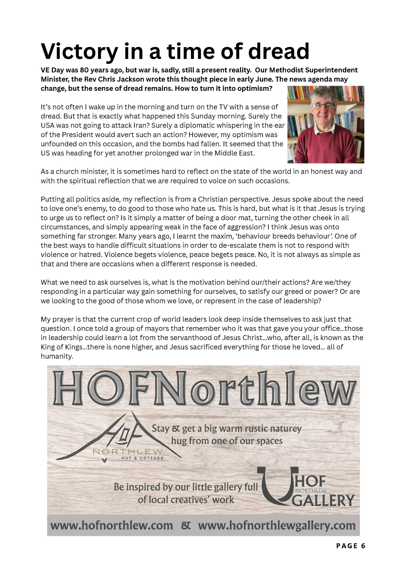 Victory in a time of dread