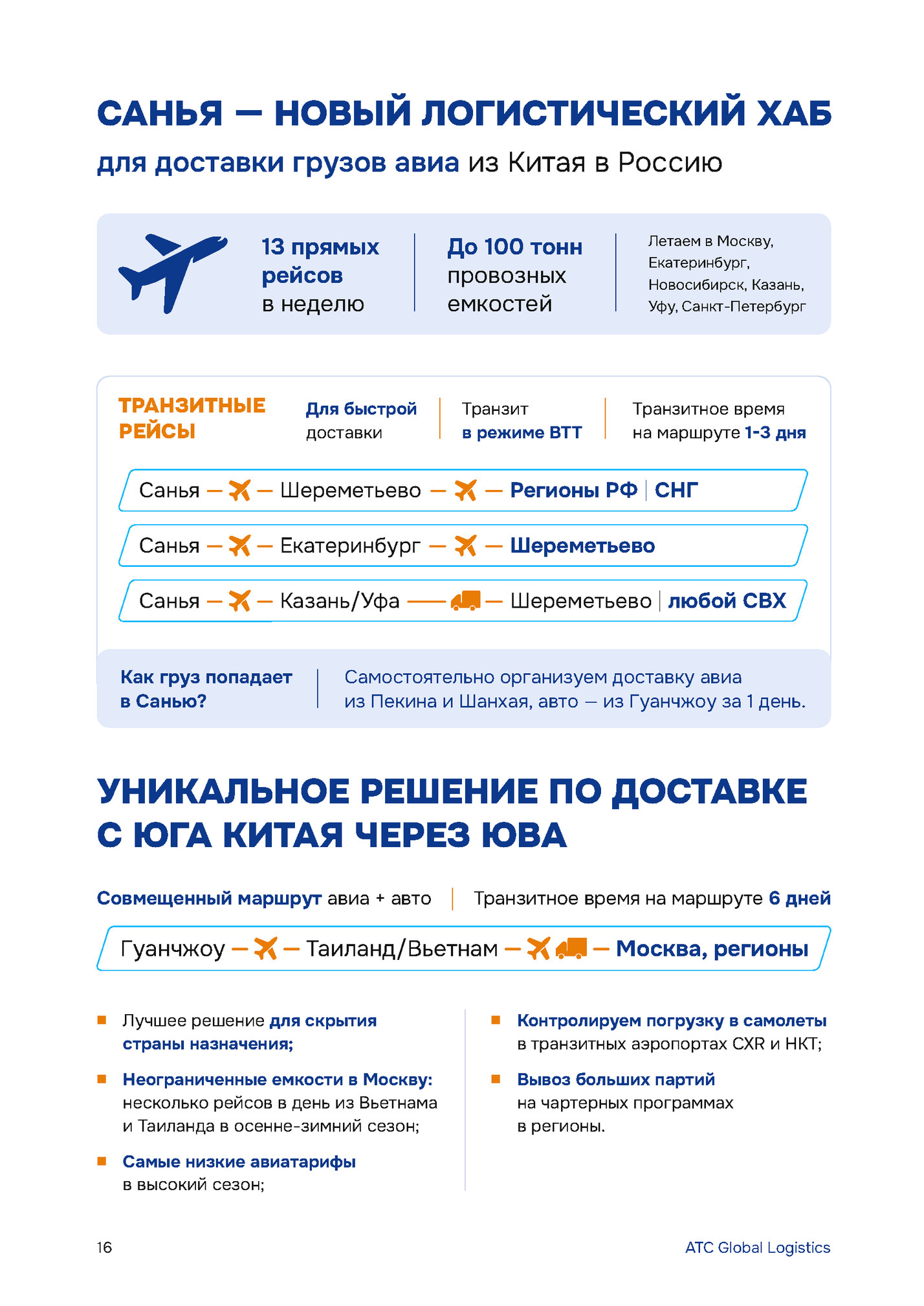 САНЬЯ — НОВЫЙ ЛОГИСТИЧЕСКИЙ ХАБ