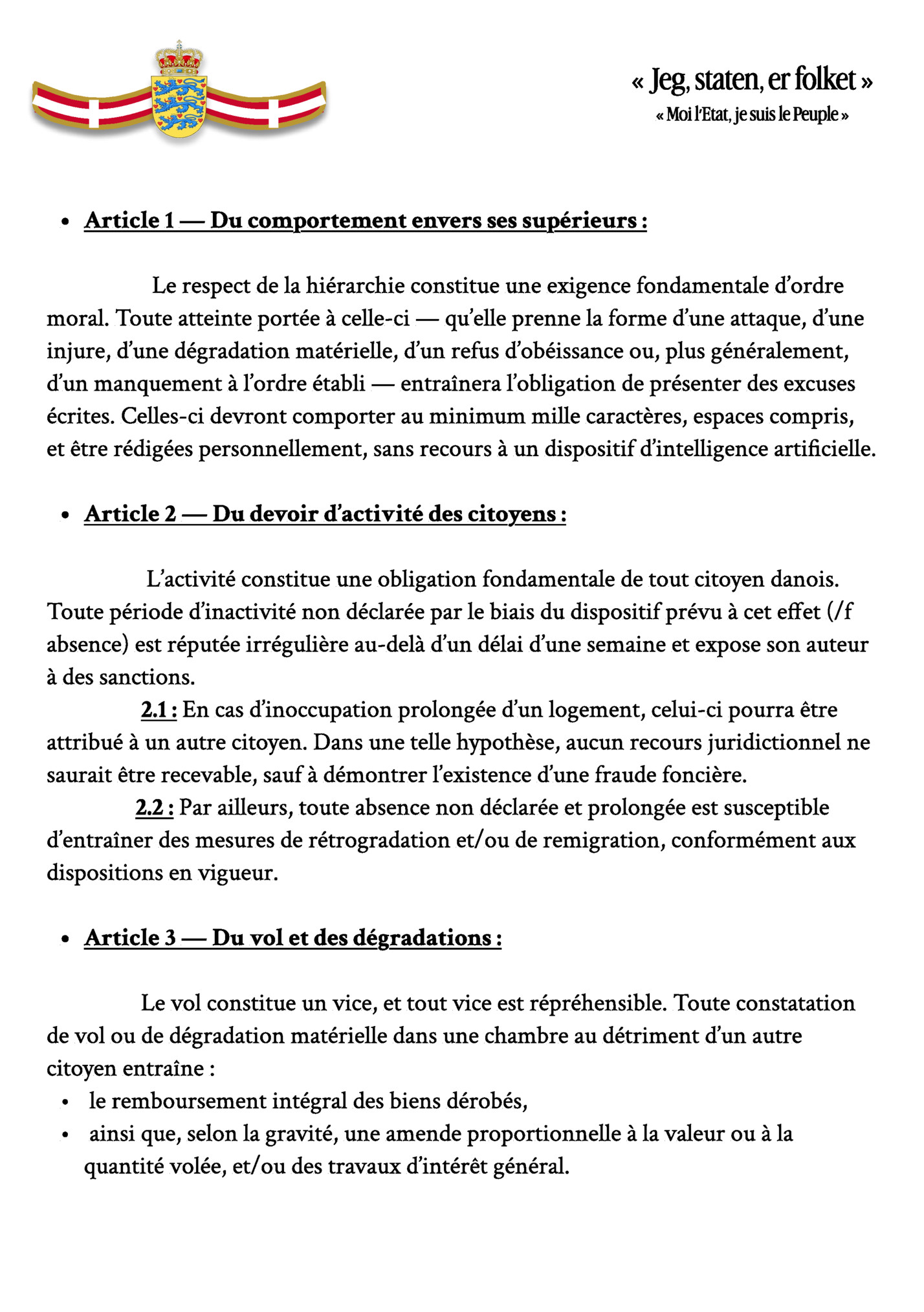 « Jeg, staten, er folket »