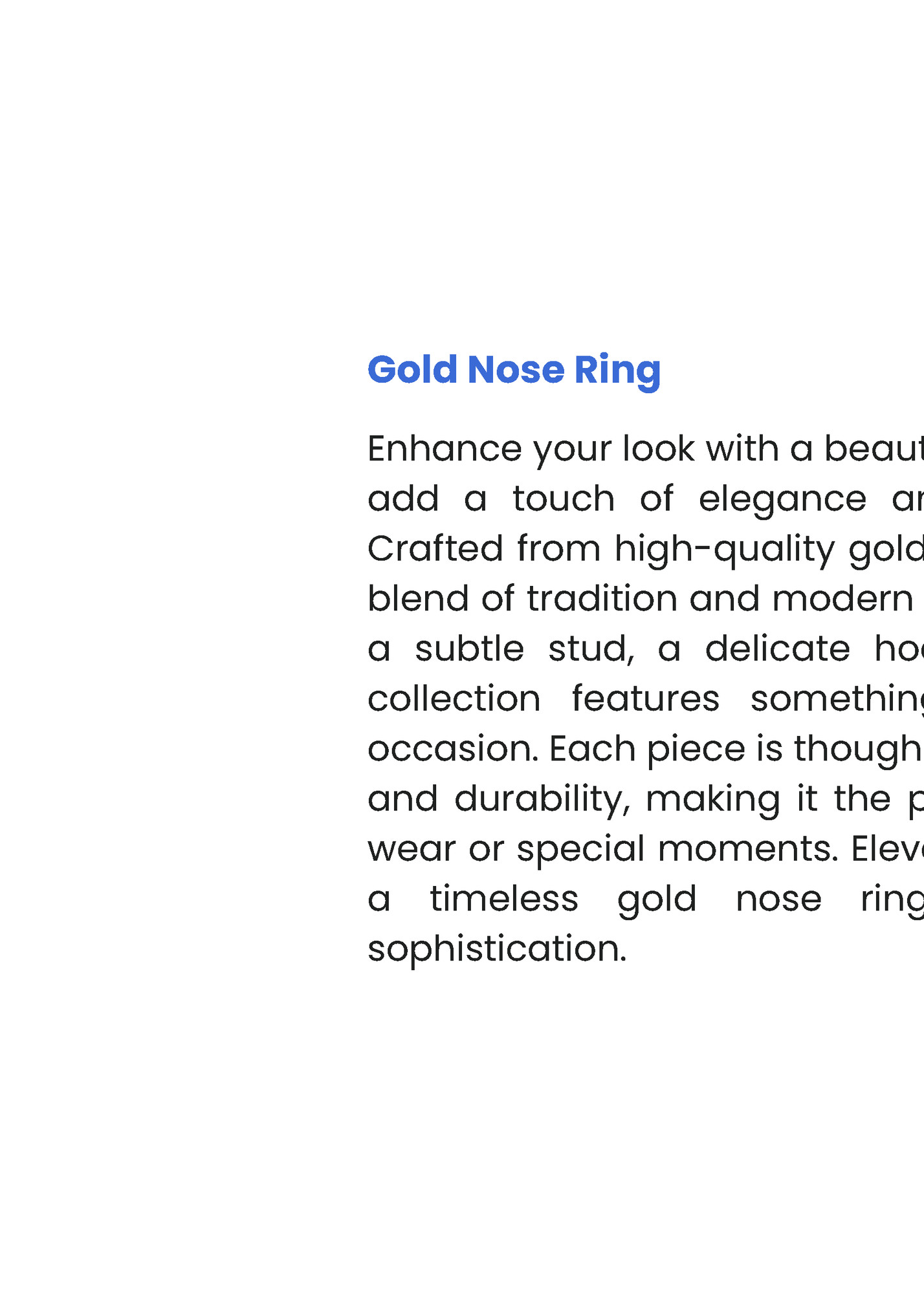 Gold Nose Ring