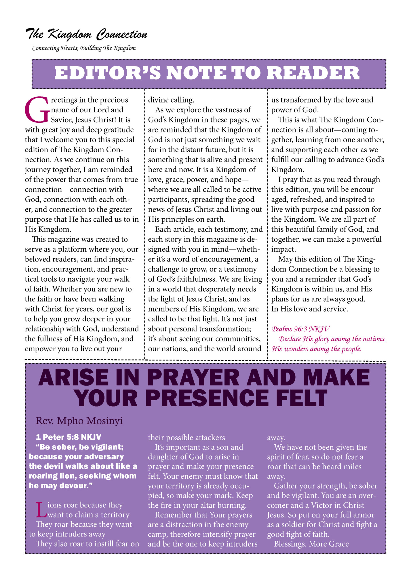 The Kingdom Connection