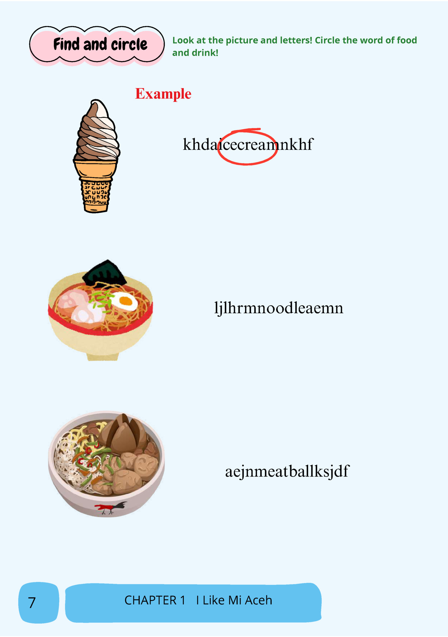 Find and circle Find and circle