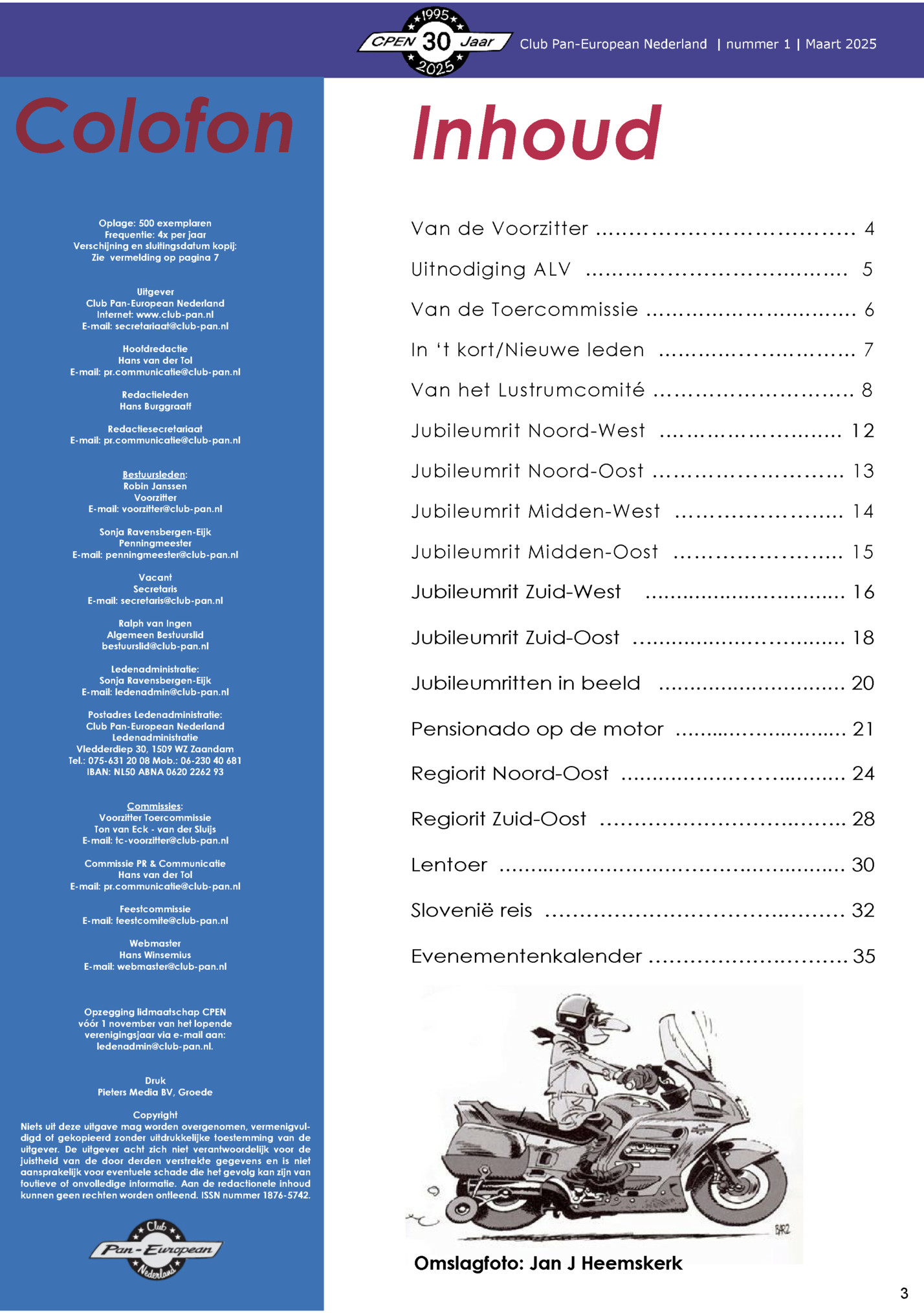 Club Pan-European Nederland | nummer 1 | Maart 2025 Club Pan-European Nederland | nummer 1 | Maart 2025