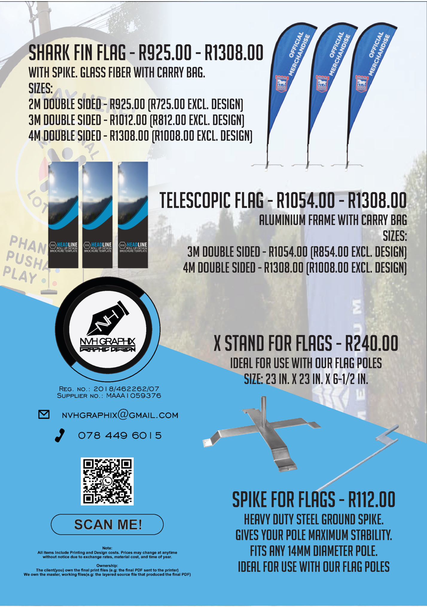 Shark Fin Flag - R925.00 - R1308.00