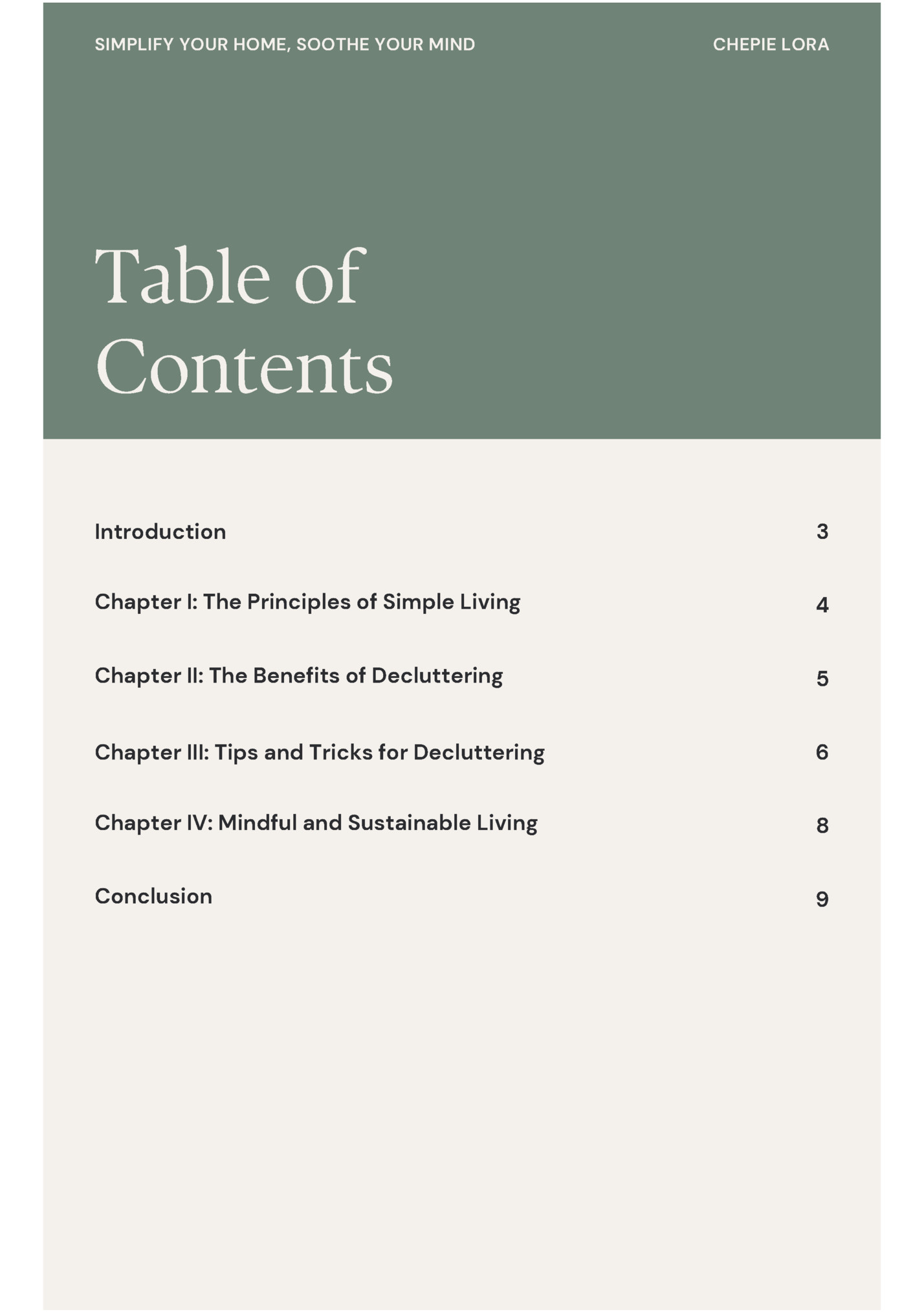 SIMPLIFY YOUR HOME, SOOTHE YOUR MIND SIMPLIFY YOUR HOME, SOOTHE YOUR MIND