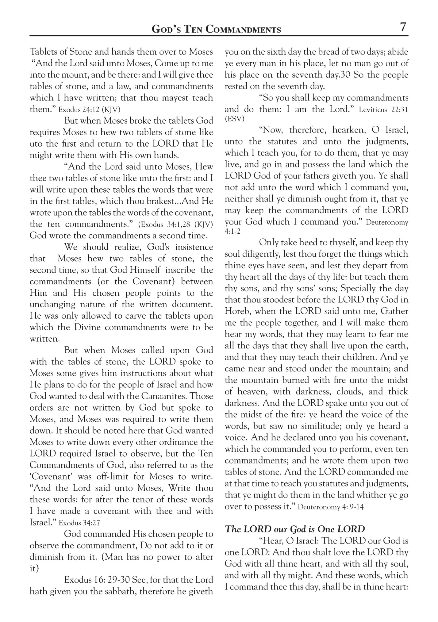 God’s Ten Commandments God’s Ten Commandments