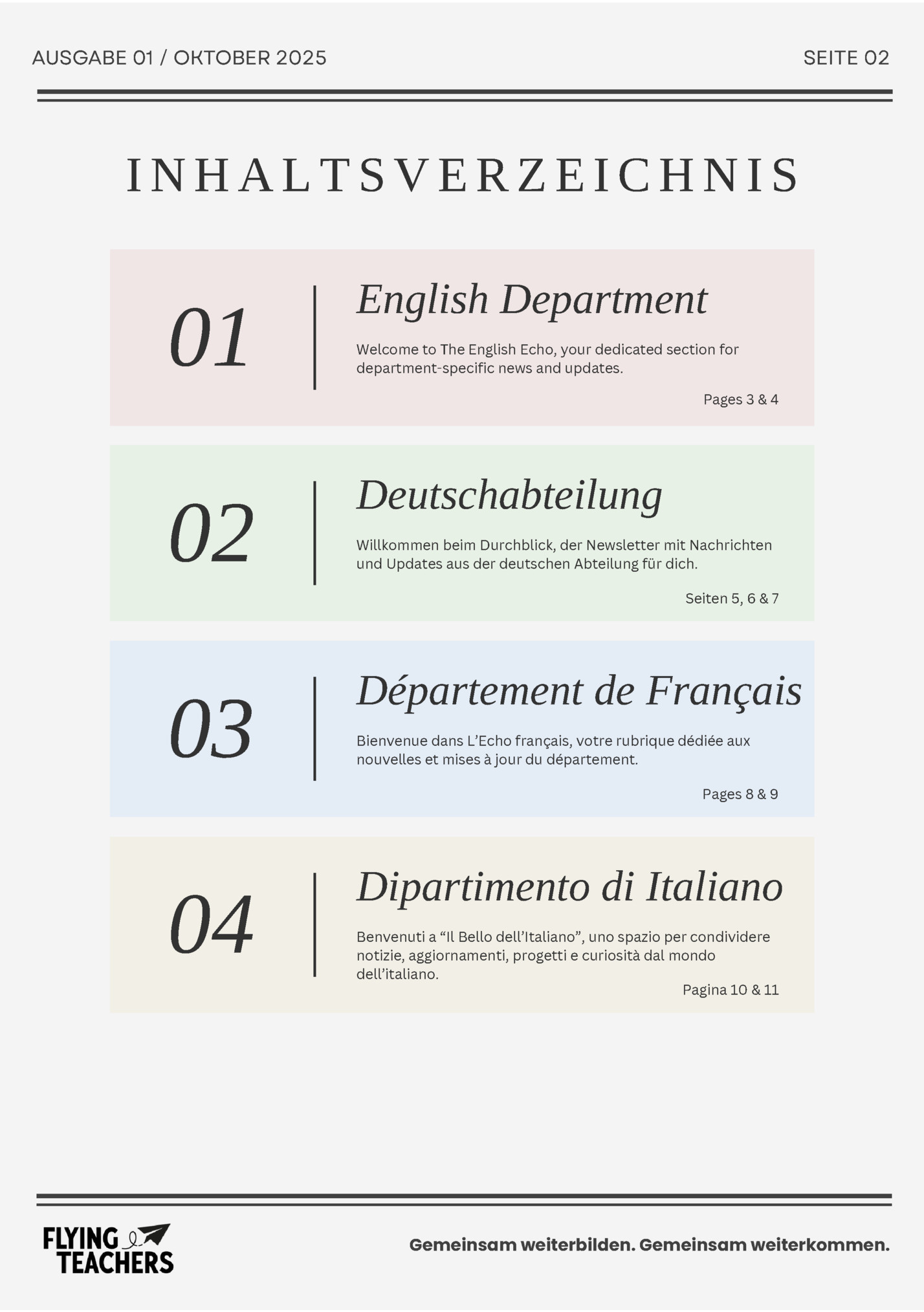 AUSGABE 01 / OKTOBER 2025