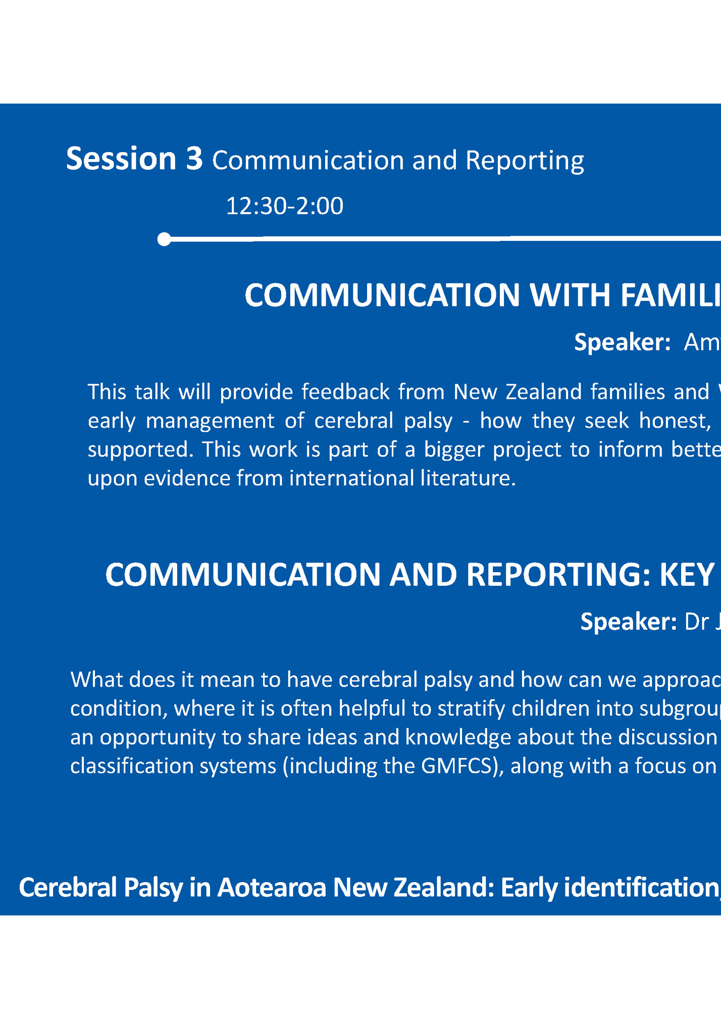 Session 3 Communication and Reporting