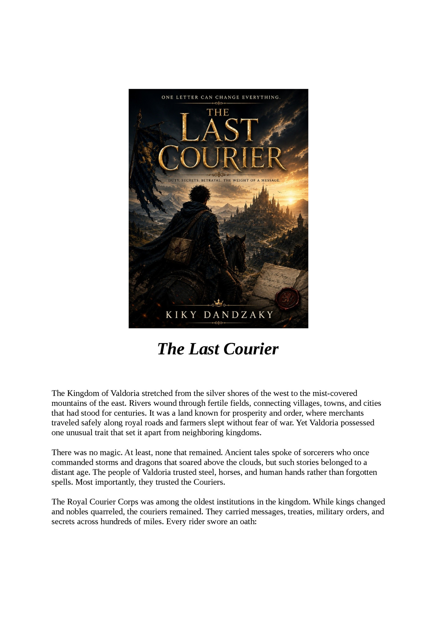 The Last Courier The Last Courier