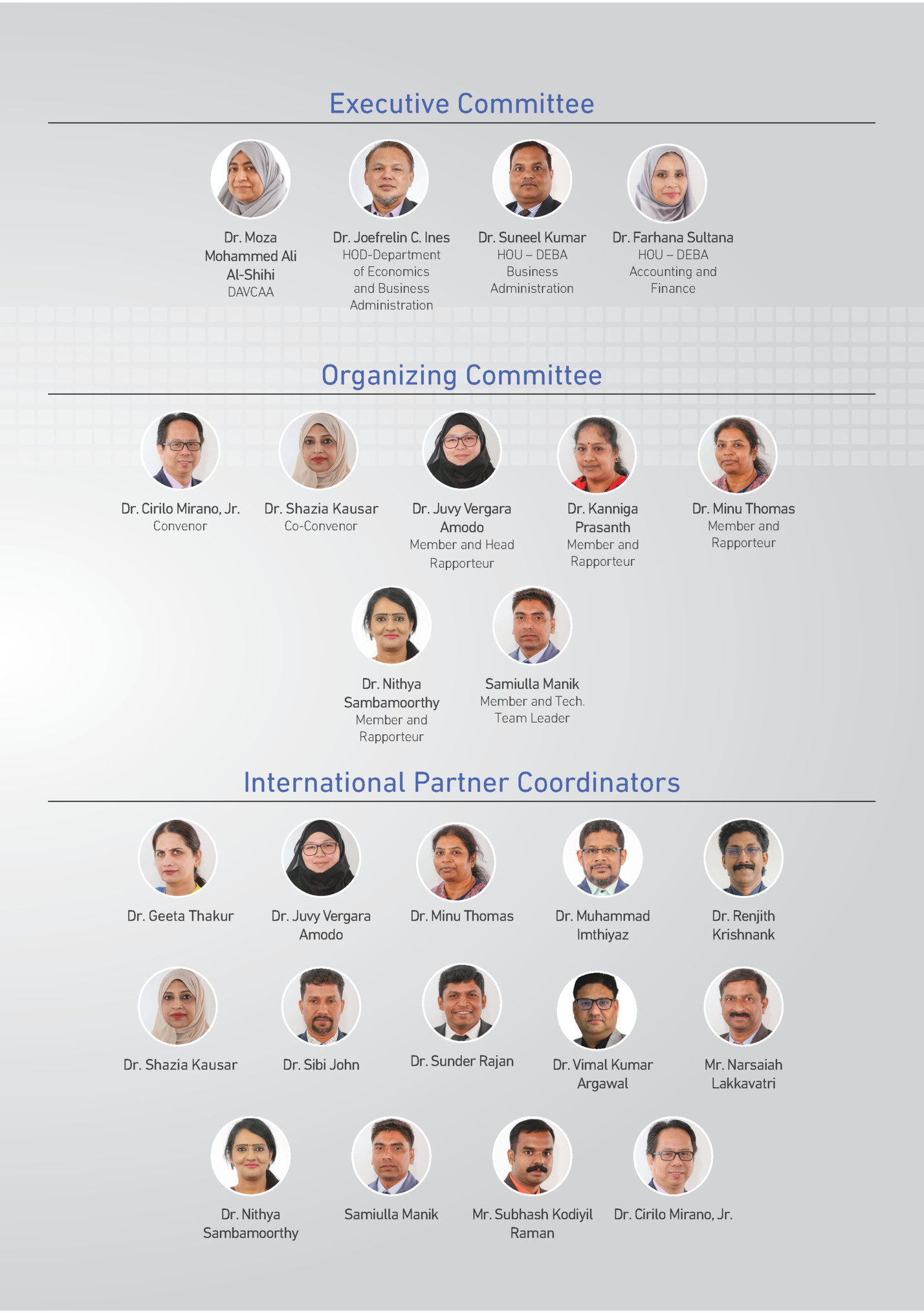 Executive Committee Executive Committee