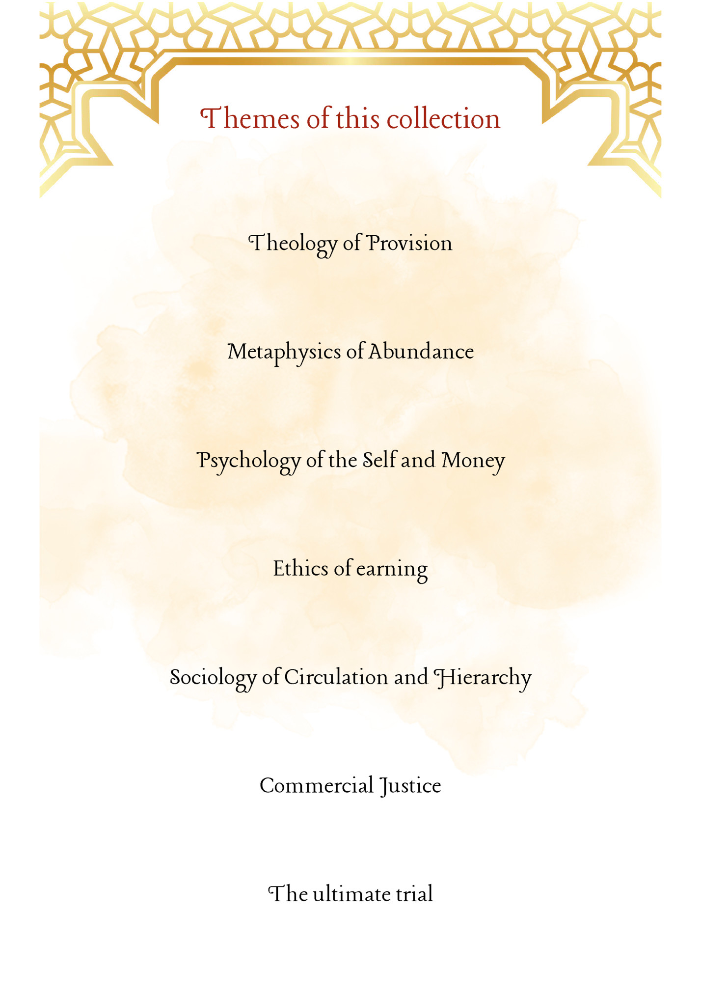 Themes of this collection Themes of this collection