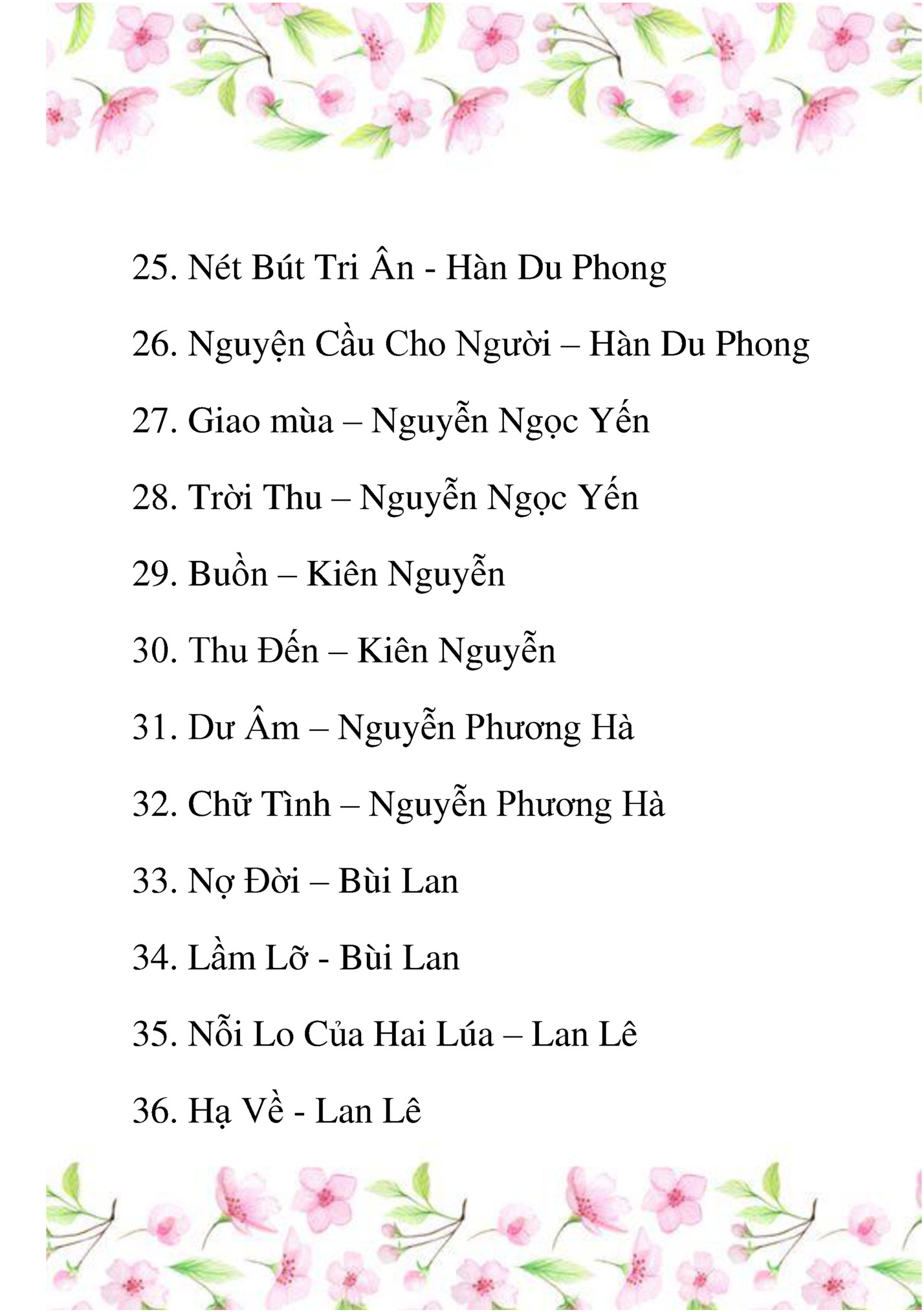 25. Nét Bút Tri Ân - Hàn Du Phong